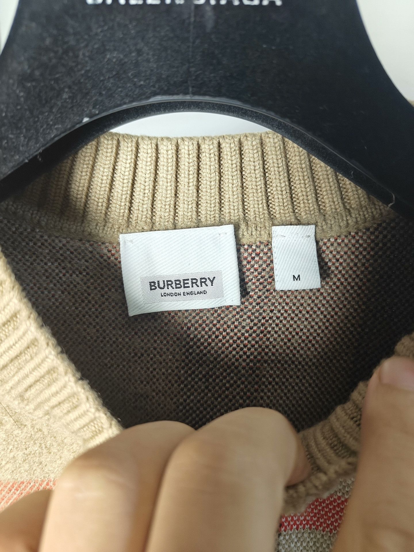 Burberry Burberry Knit Plaid White Sweater m Men Size US M / EU 48-50 / 2 - 4 Thumbnail