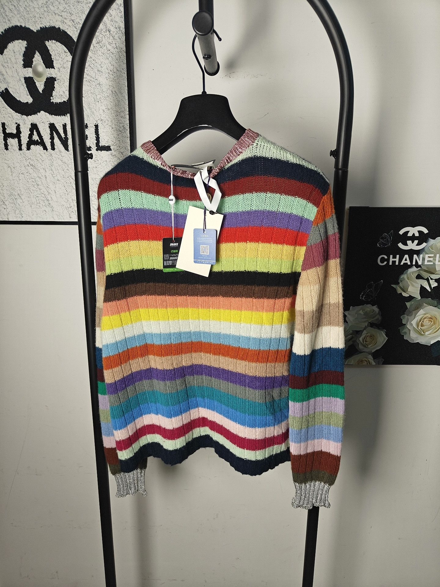 Gucci Gucci Knit Rainbow Multi Sweater M Women Size M / US 6-8 / IT 42-44 - 2 Thumbnail