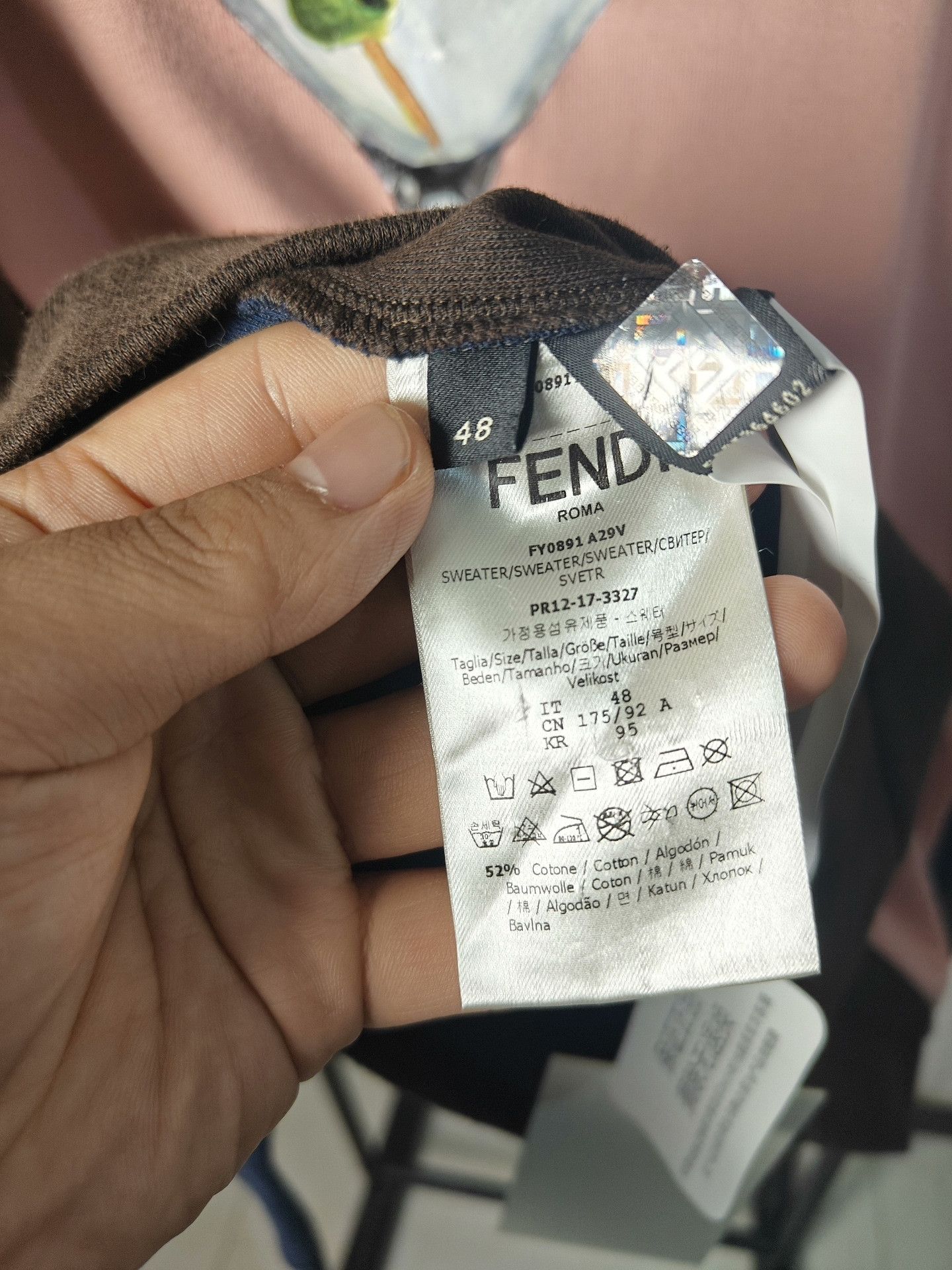 Fendi Fendi Collab White Hoodie m Men Size US M / EU 48-50 / 2 - 3 Thumbnail