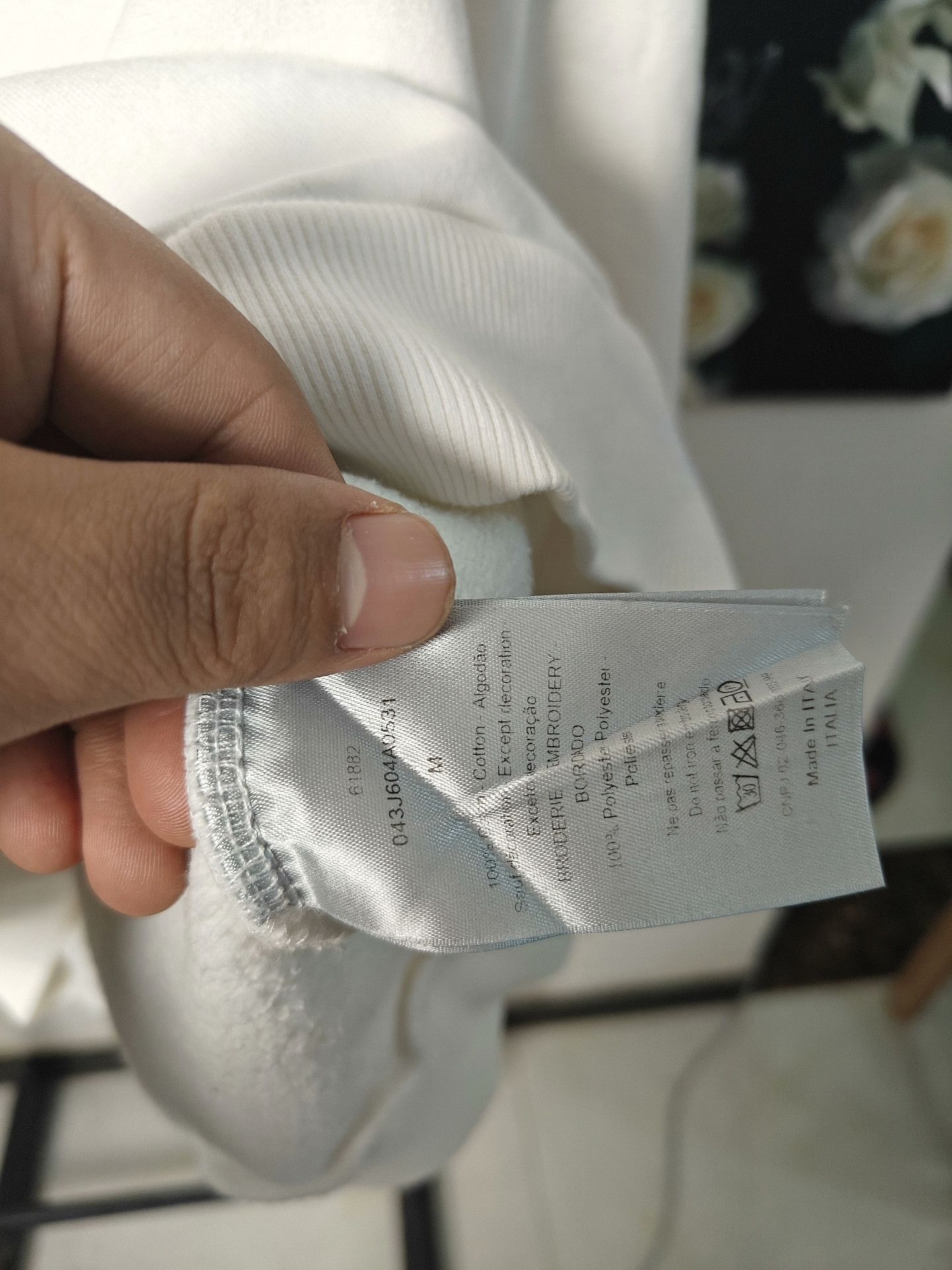 Dior Dior White Hoodie m Men Size US M / EU 48-50 / 2 - 3 Thumbnail