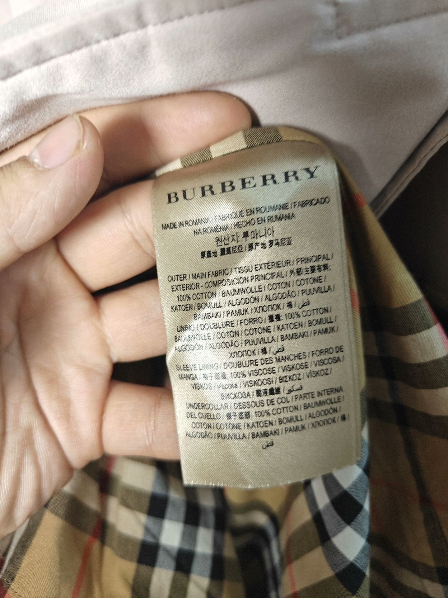 Burberry Burberry Plaid White Coat L Women Size L / US 10 / IT 46 - 3 Thumbnail