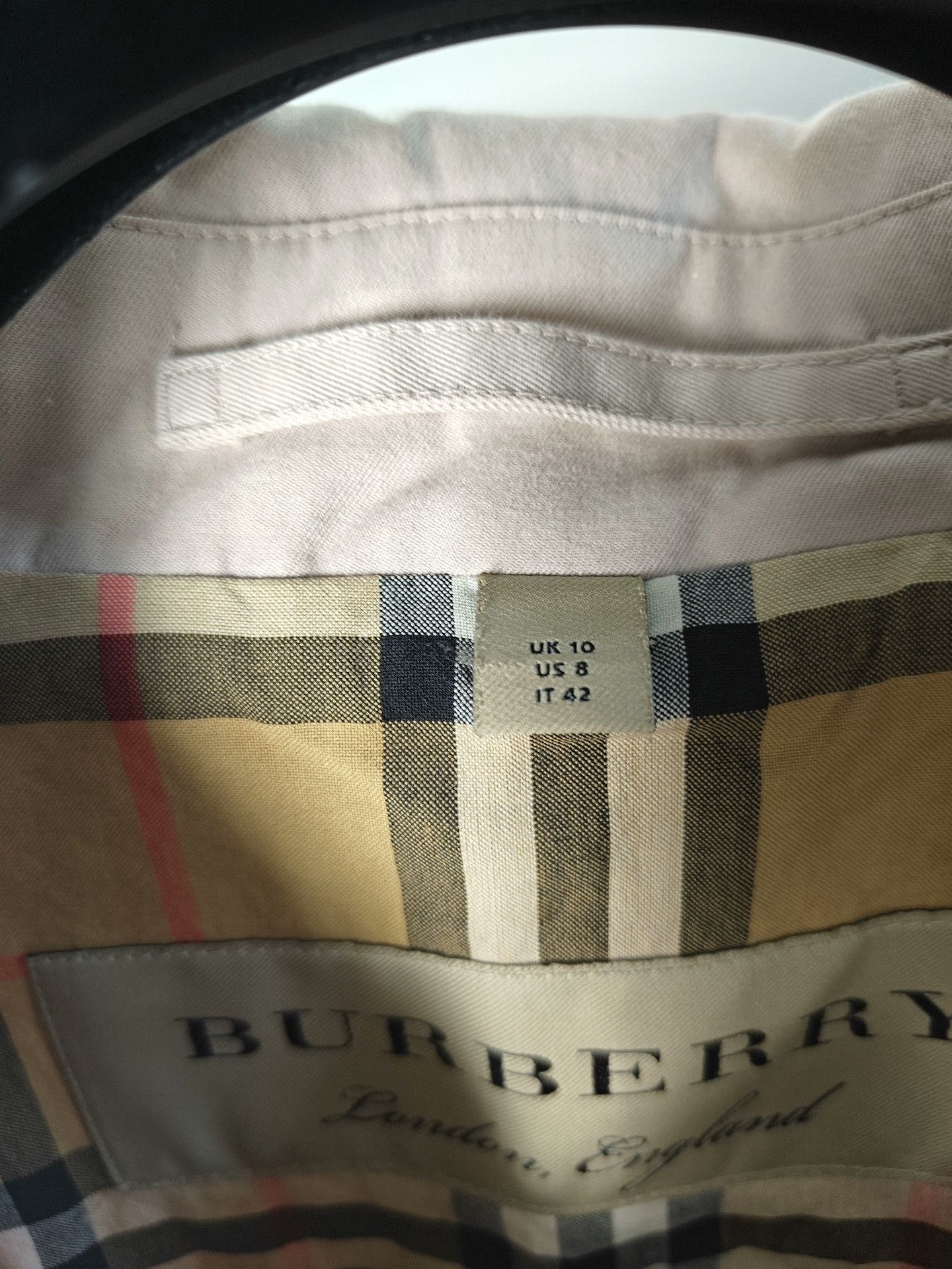 Burberry Burberry Plaid White Coat L Women Size L / US 10 / IT 46 - 4 Thumbnail