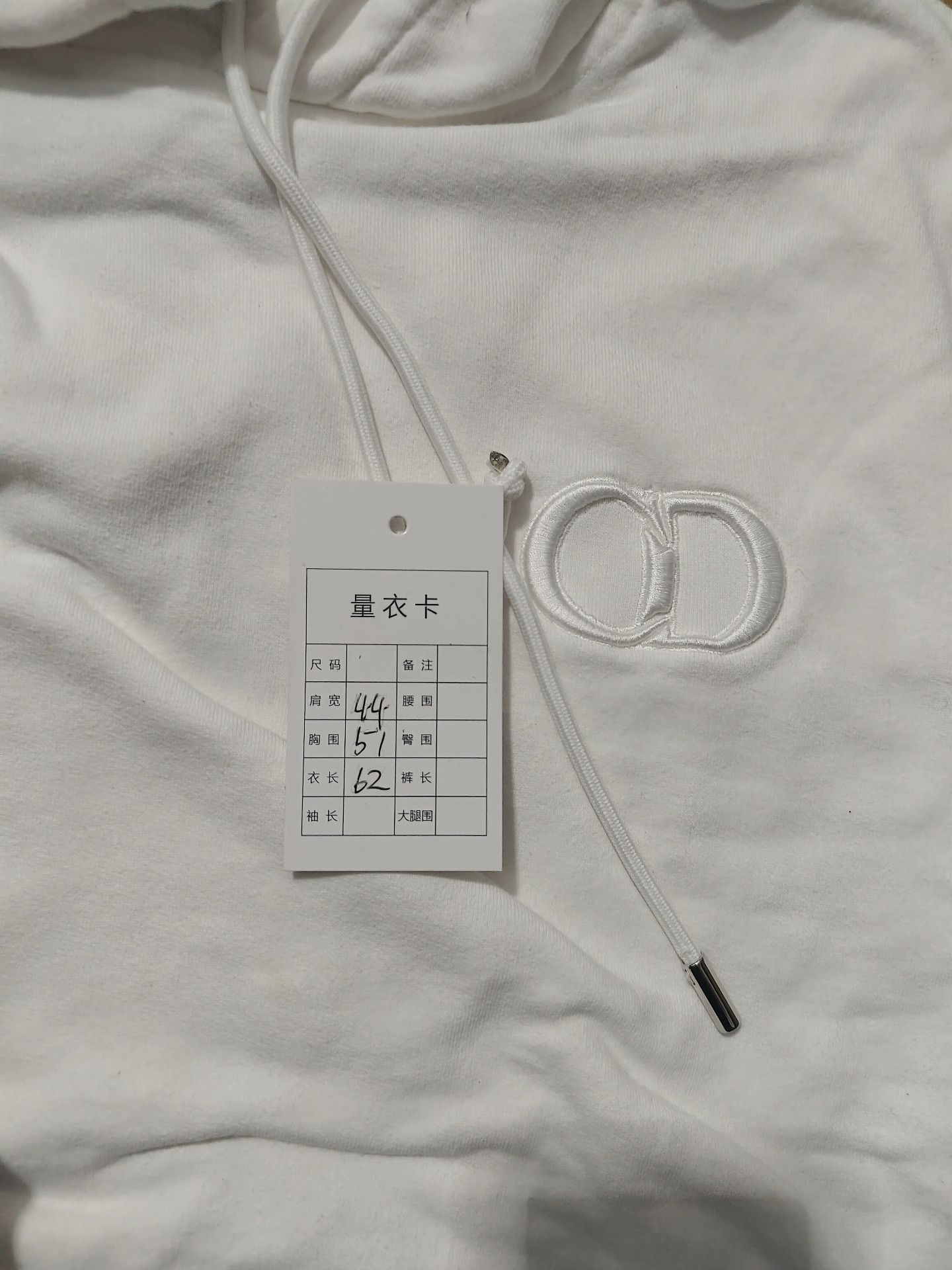 Dior Dior Embroidered White Hoodie s Men Size US S / EU 44-46 / 1 - 4 Thumbnail