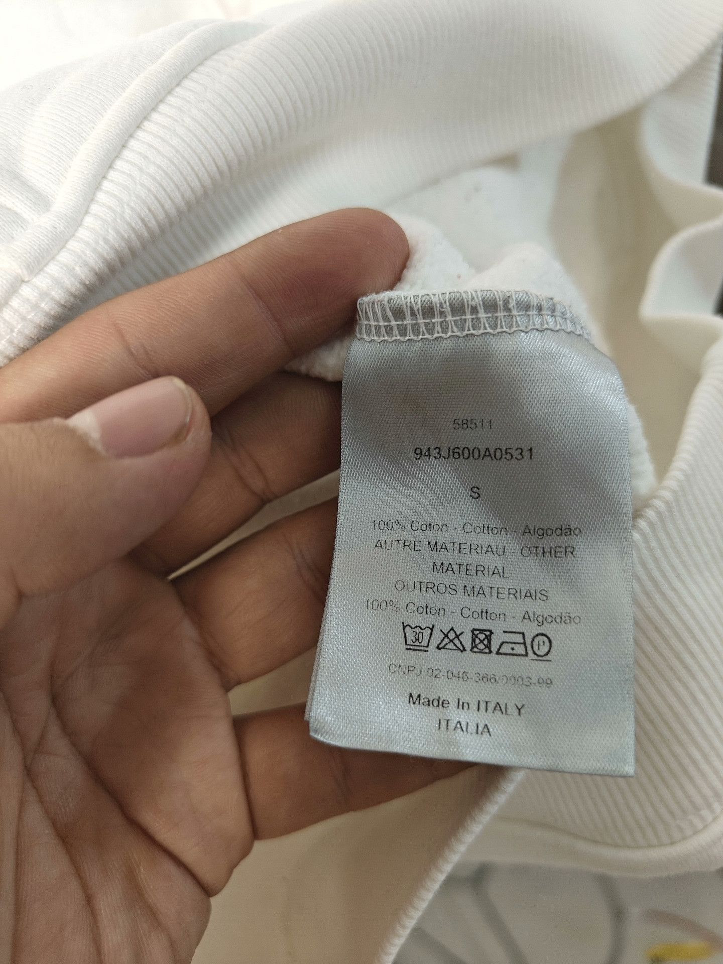 Dior Dior Embroidered White Hoodie s Men Size US S / EU 44-46 / 1 - 3 Thumbnail