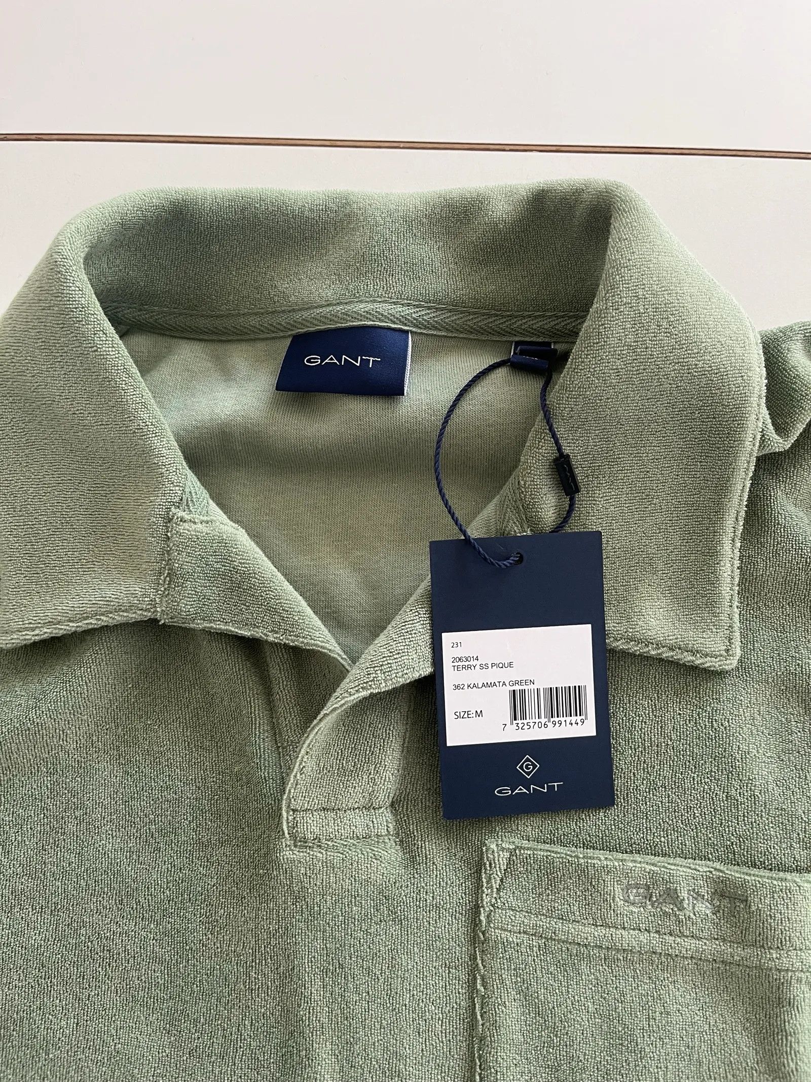Gant Gant Terry Ss Pique Short Sleeve Shirt Size US M / EU 48-50 / 2 - 2 Thumbnail