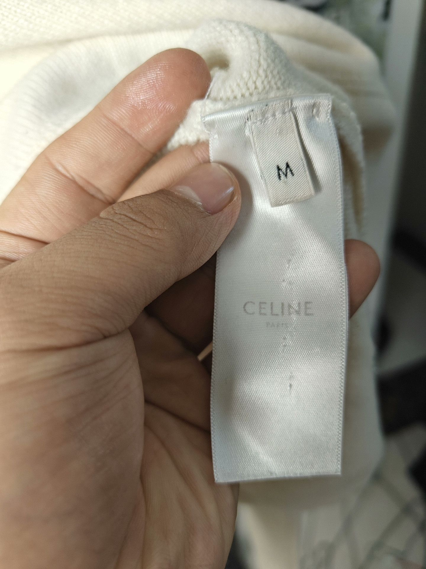 Celine Celine Knit White Sweater M Women Size M / US 6-8 / IT 42-44 - 3 Thumbnail