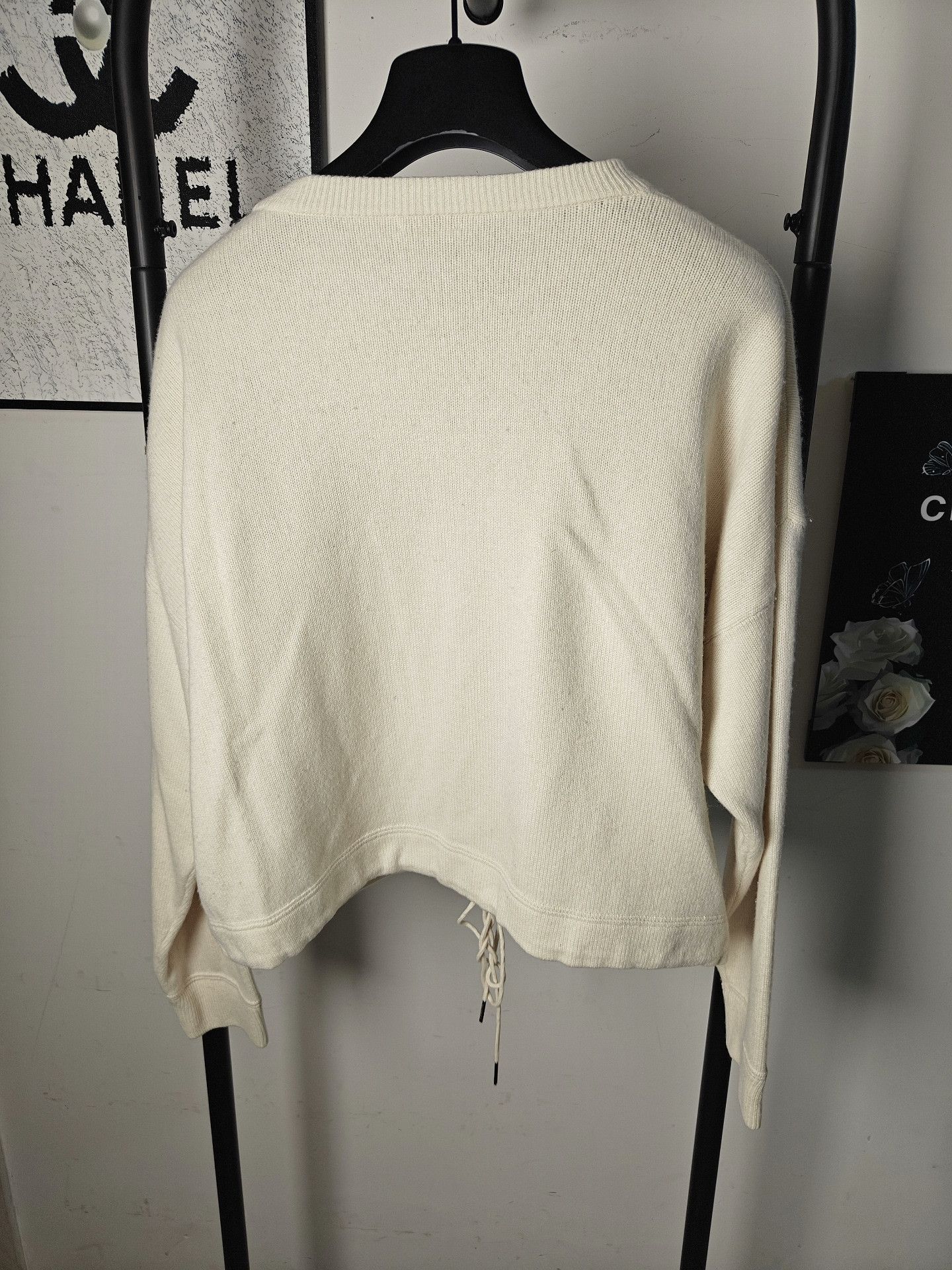 Celine Celine Knit White Sweater M Women Size M / US 6-8 / IT 42-44 - 2 Thumbnail