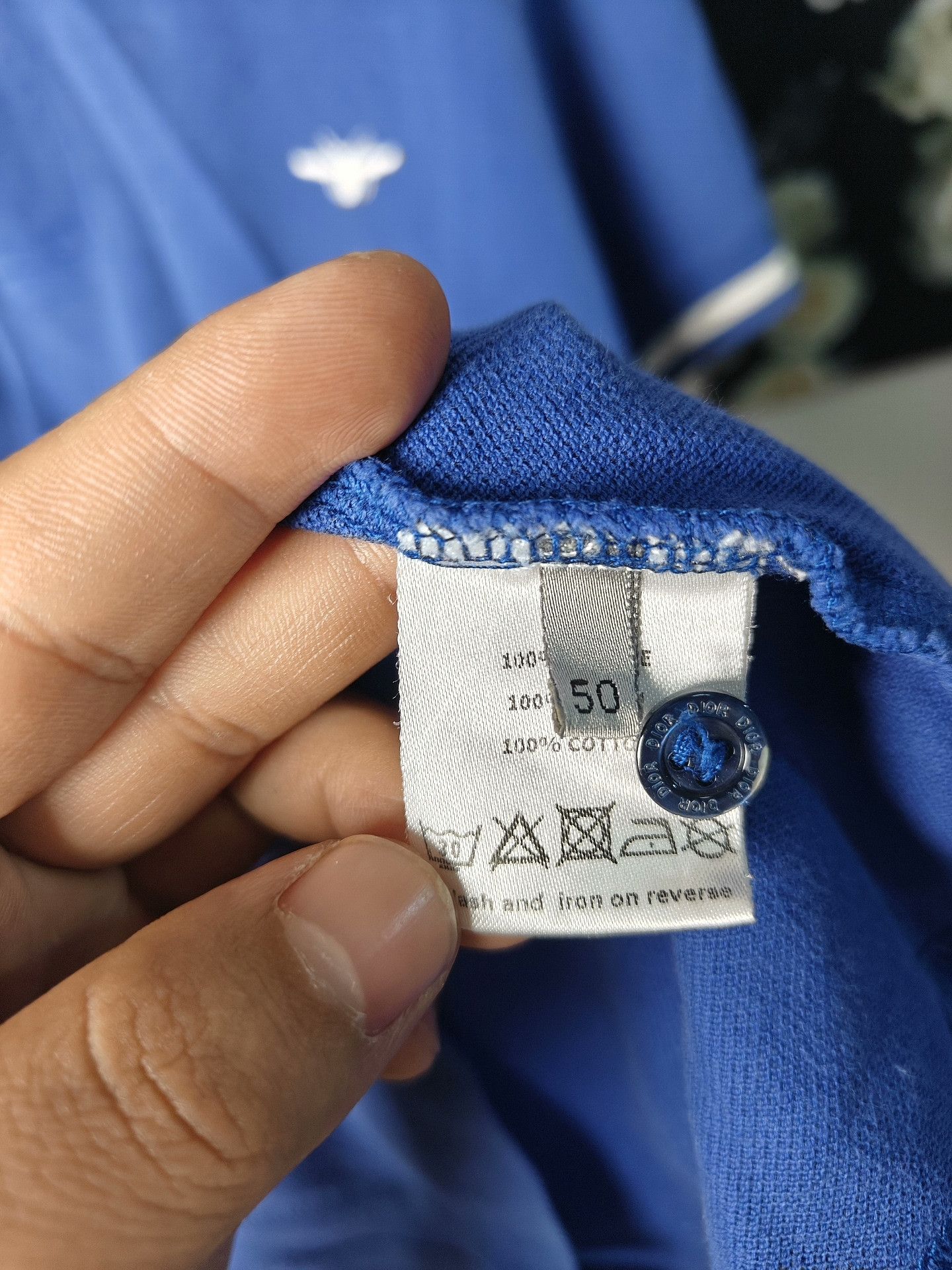 Dior Dior White Polo l Men Size US L / EU 52-54 / 3 - 3 Thumbnail