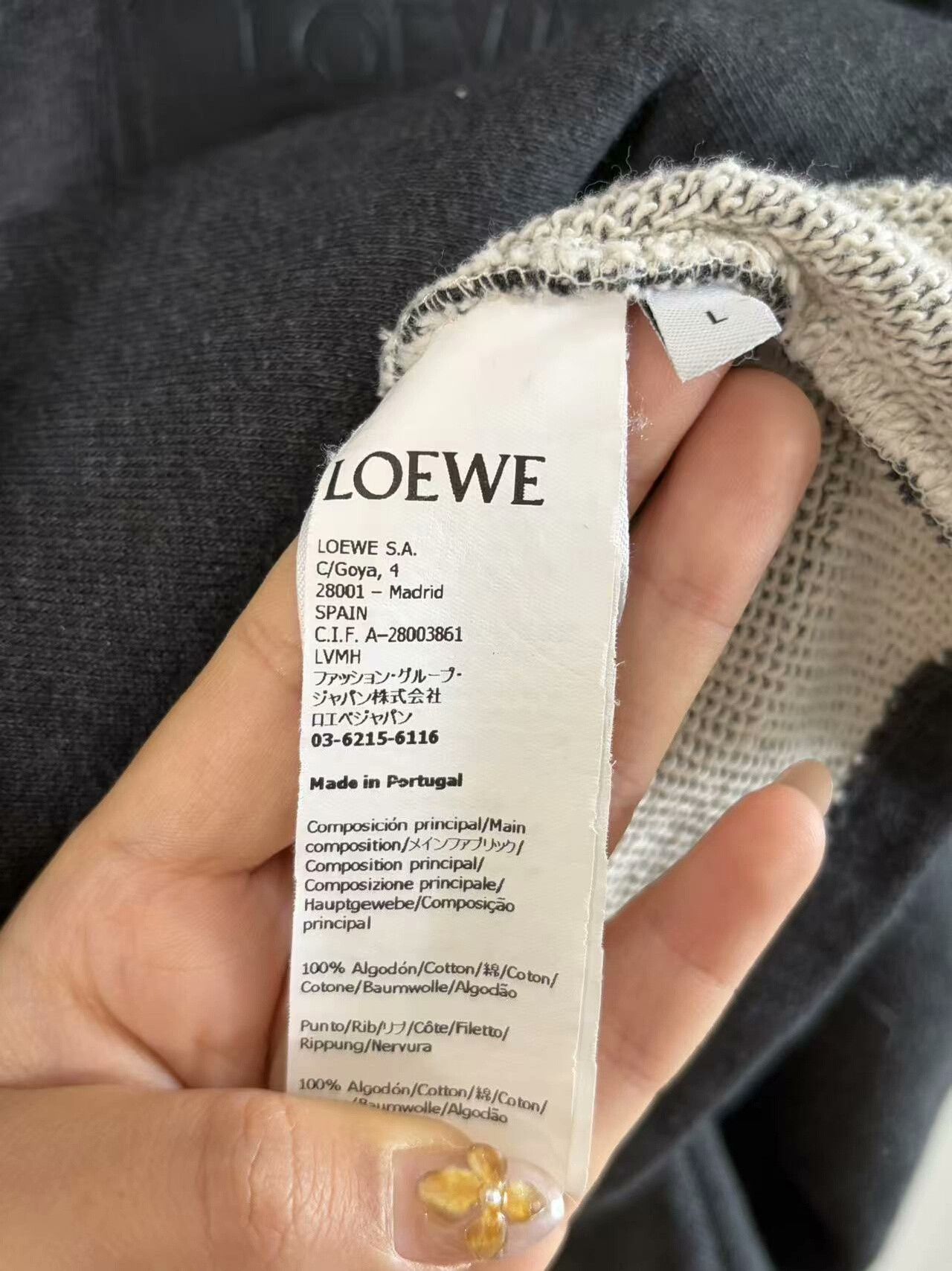 Loewe Loewe Retro White Hoodie l Men Size US L / EU 52-54 / 3 - 3 Thumbnail