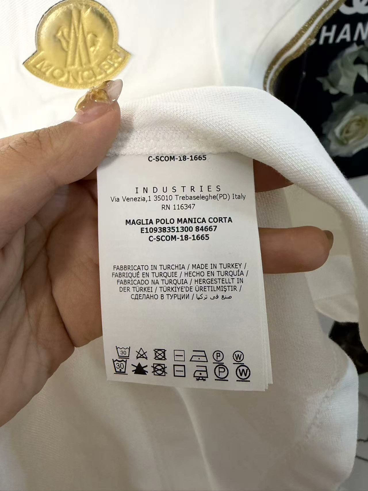 Moncler Moncler Retro White T-Shirt m Men Size US M / EU 48-50 / 2 - 3 Thumbnail