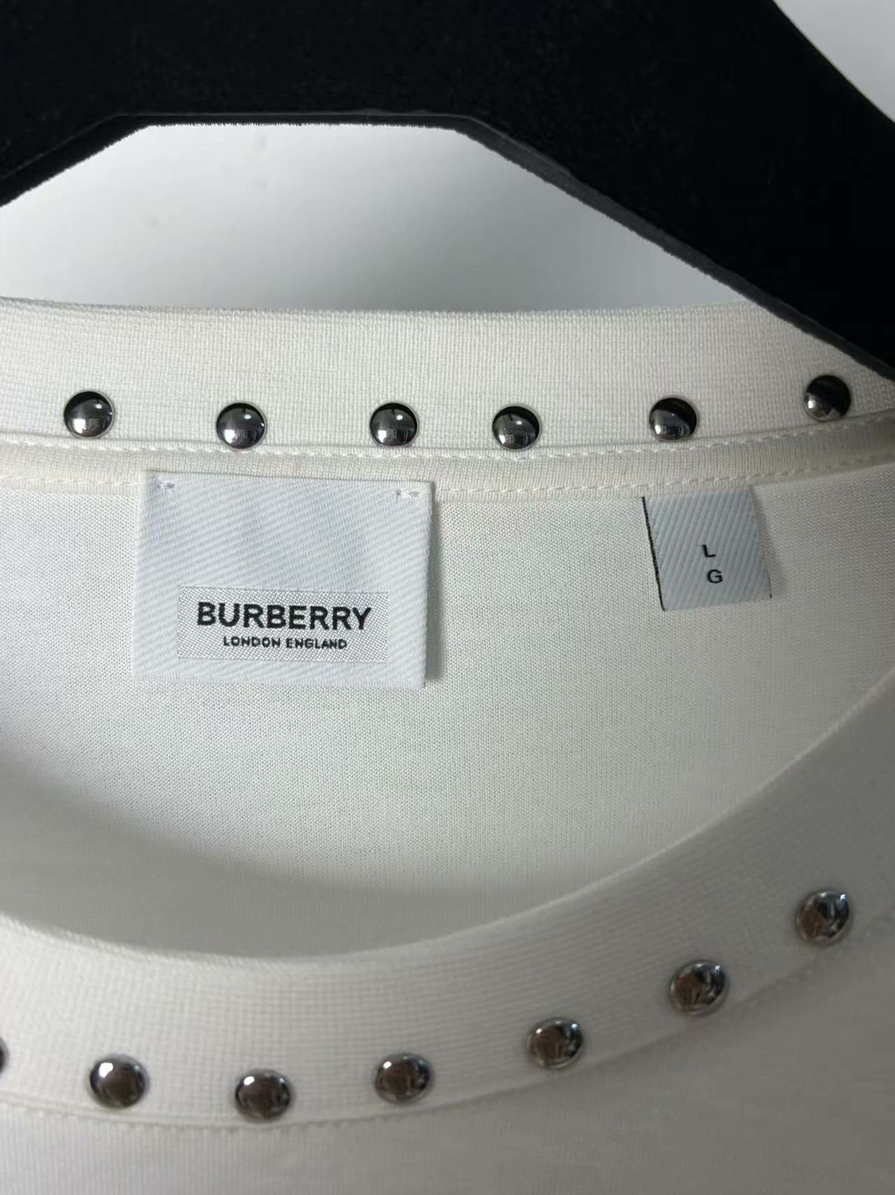 Burberry Burberry White Hoodie l Men Size US L / EU 52-54 / 3 - 3 Thumbnail