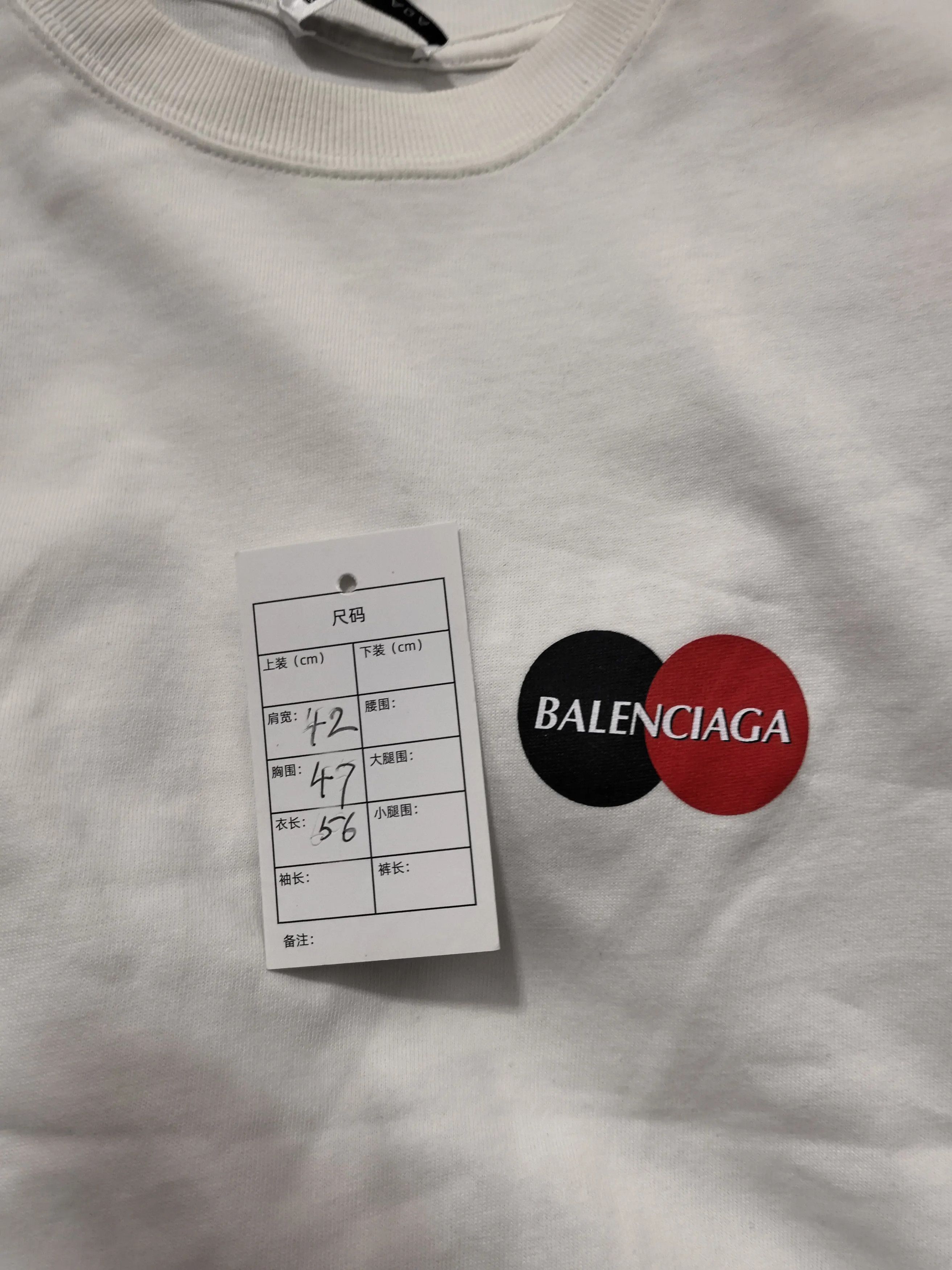 Balenciaga Balenciaga White T-Shirt m Men Size US M / EU 48-50 / 2 - 5 Thumbnail