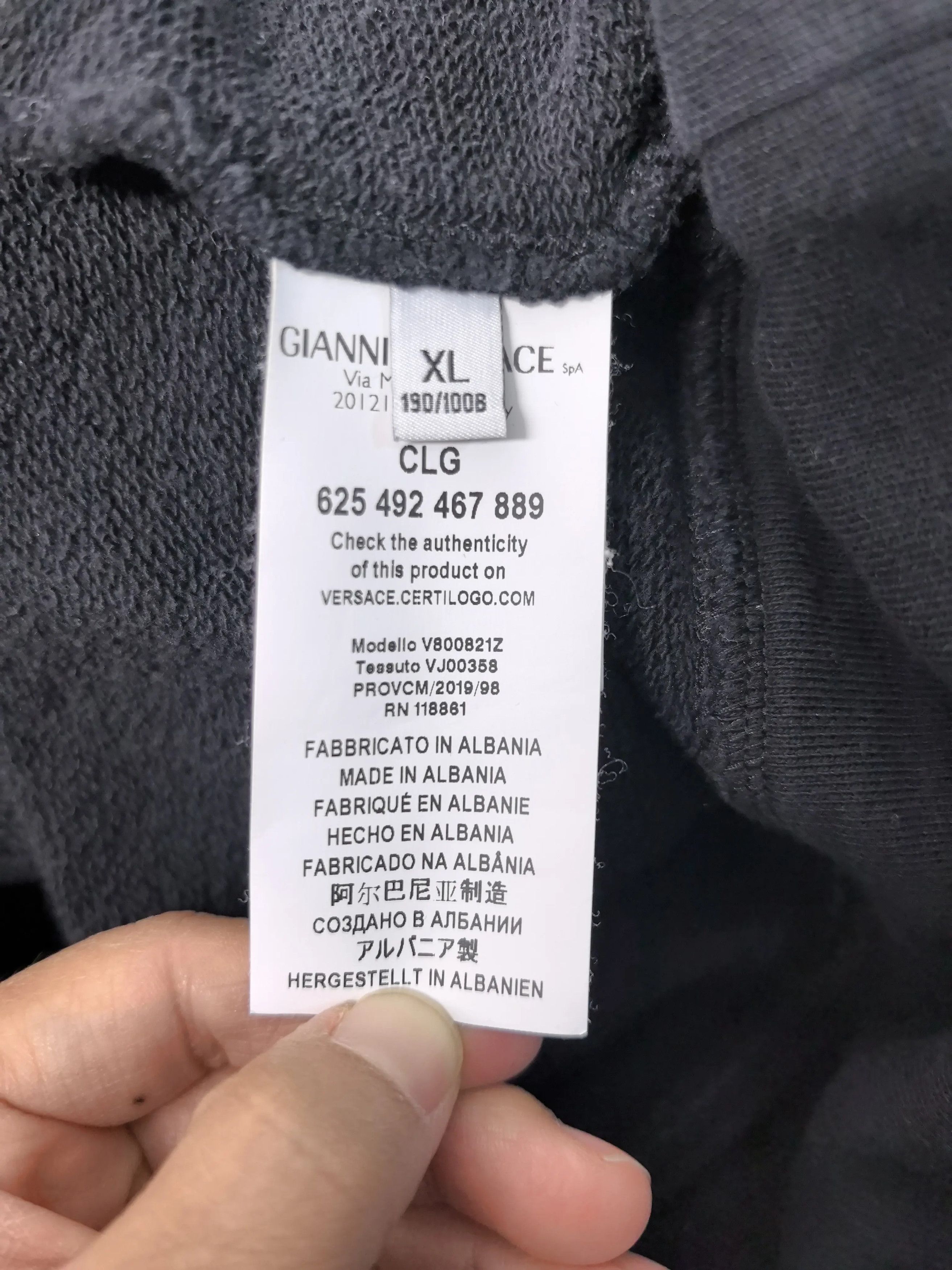 Versace Versace White Hoodie s Men Size US S / EU 44-46 / 1 - 4 Thumbnail