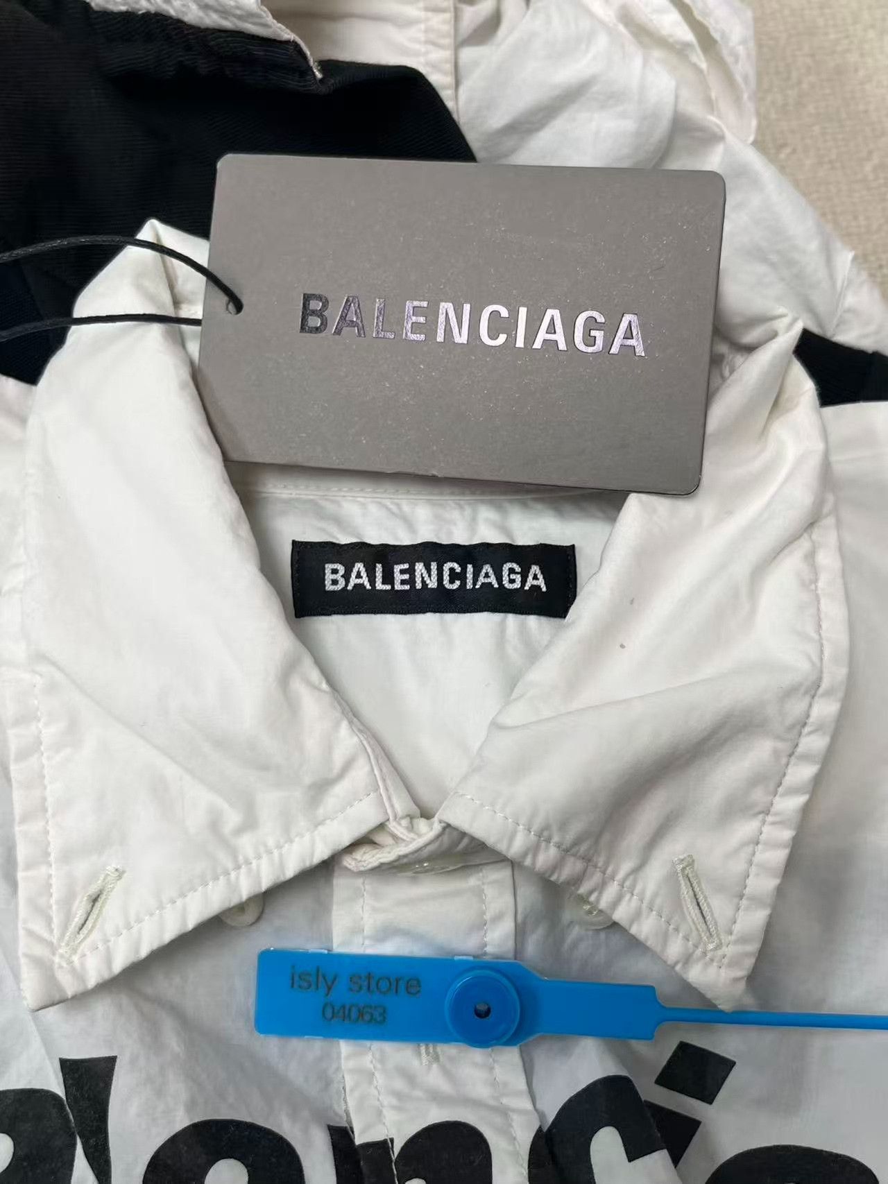 Balenciaga Balenciaga Logo Long Sleeve White Shirt Size US XS / EU 42 / 0 - 6 Thumbnail