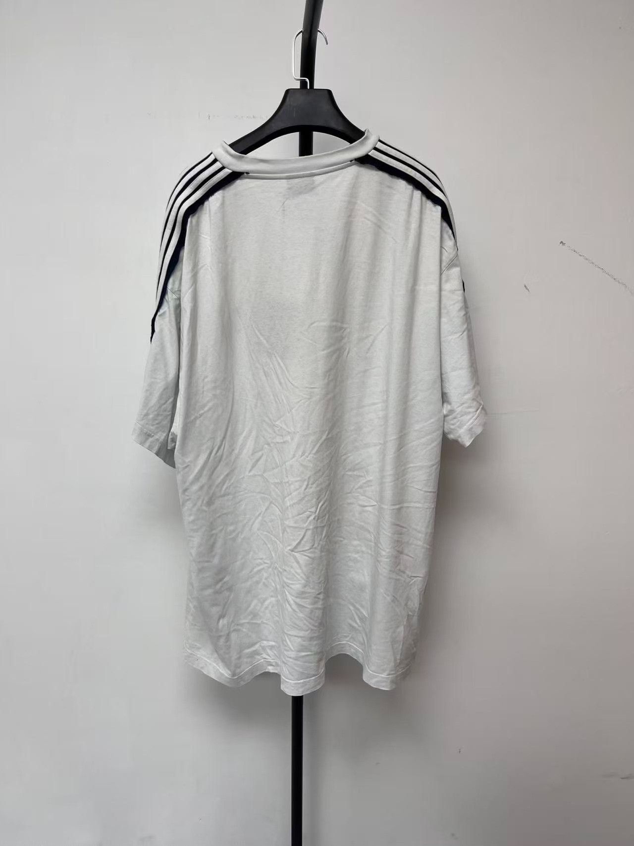 Balenciaga Balenciaga Men's Striped Crew Neck T-Shirt Size US XL / EU 56 / 4 - 2 Thumbnail