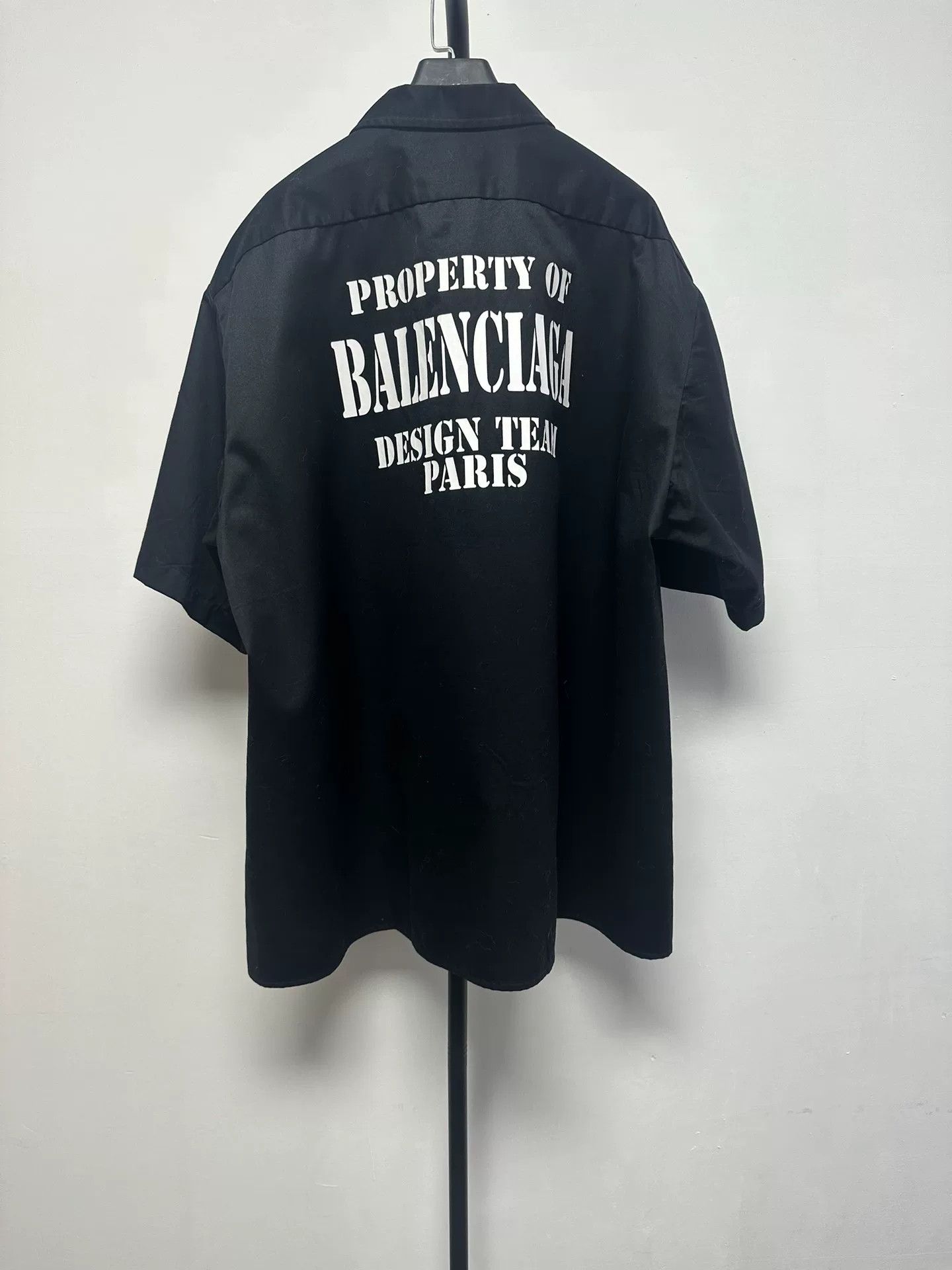 Balenciaga Balenciaga Letter Print Chest Pocket Shirt Size US L / EU 52-54 / 3 - 2 Thumbnail