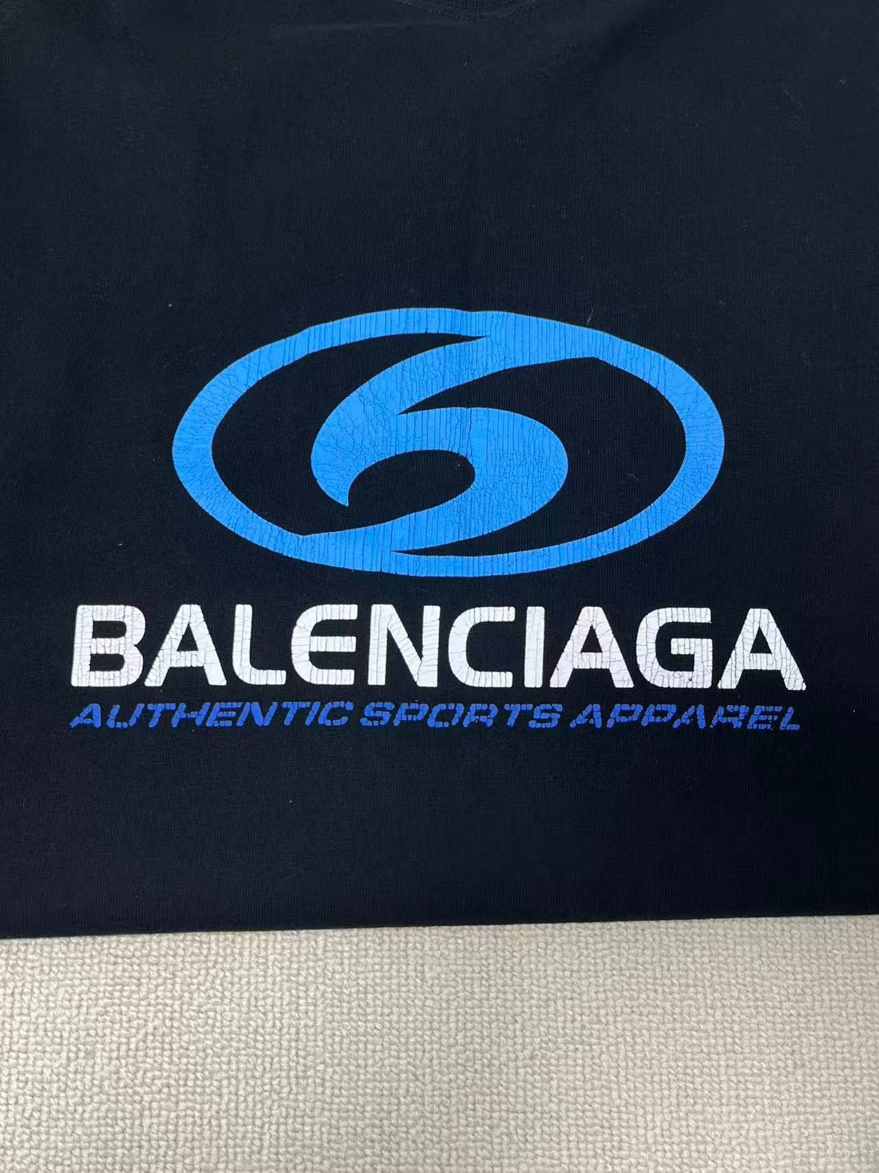 Balenciaga Balenciaga Blue Label Logo Crewneck T-Shirt Size US M / EU 48-50 / 2 - 3 Thumbnail