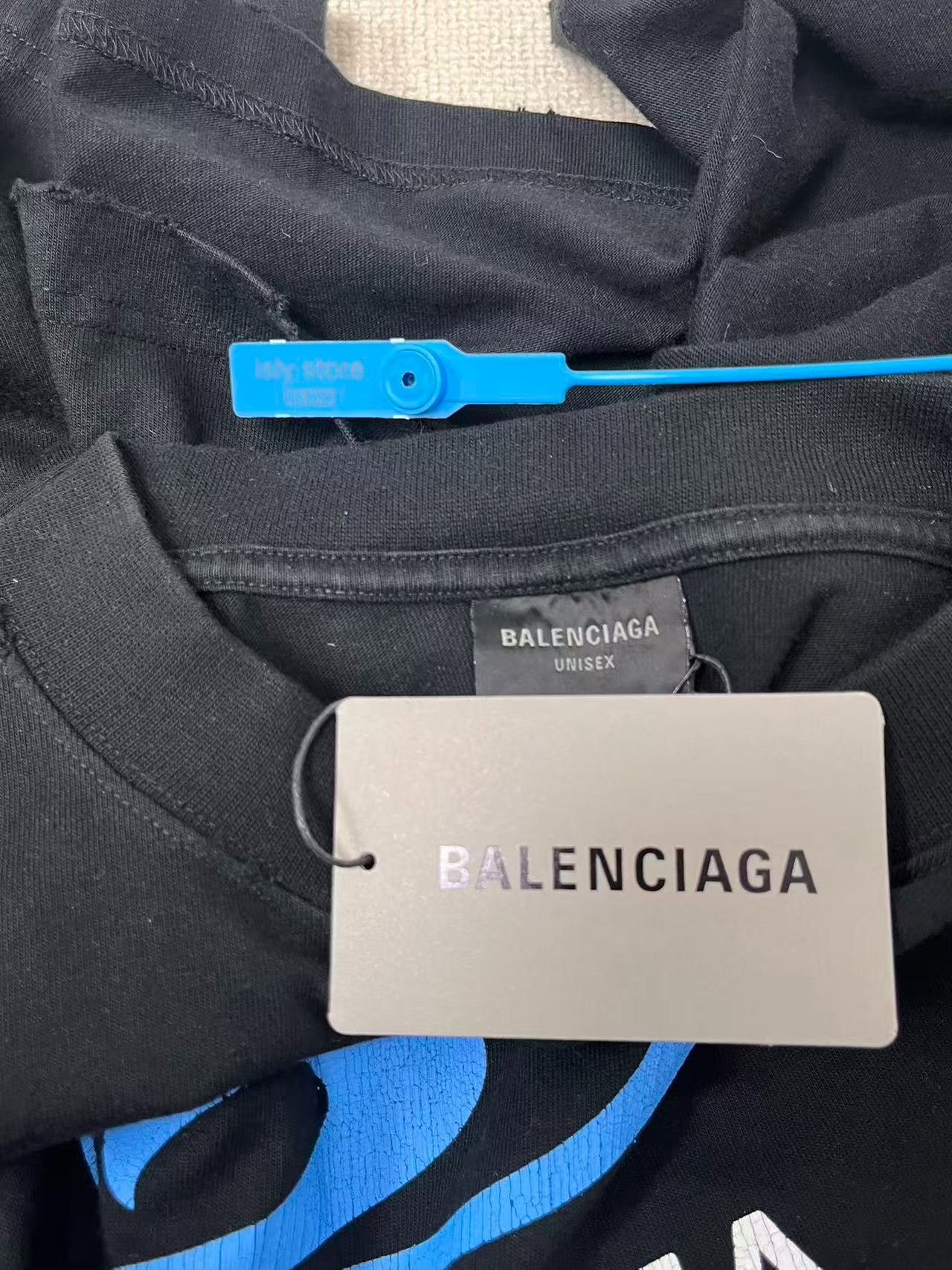 Balenciaga Balenciaga Blue Label Logo Crewneck T-Shirt Size US M / EU 48-50 / 2 - 4 Thumbnail