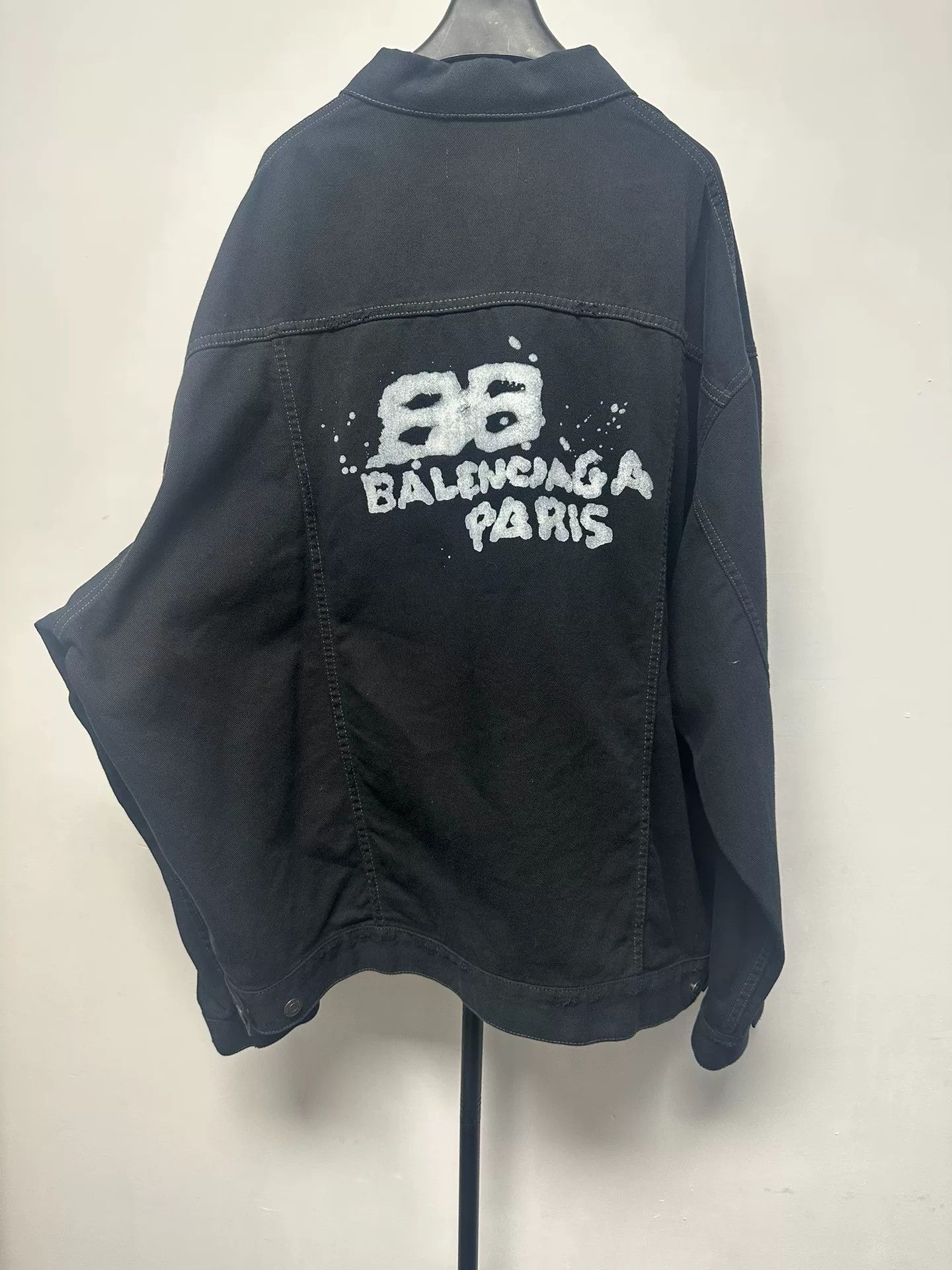 Balenciaga Balenciaga Letter Pattern Single-Breasted Jacket Size US L / EU 52-54 / 3 - 2 Thumbnail