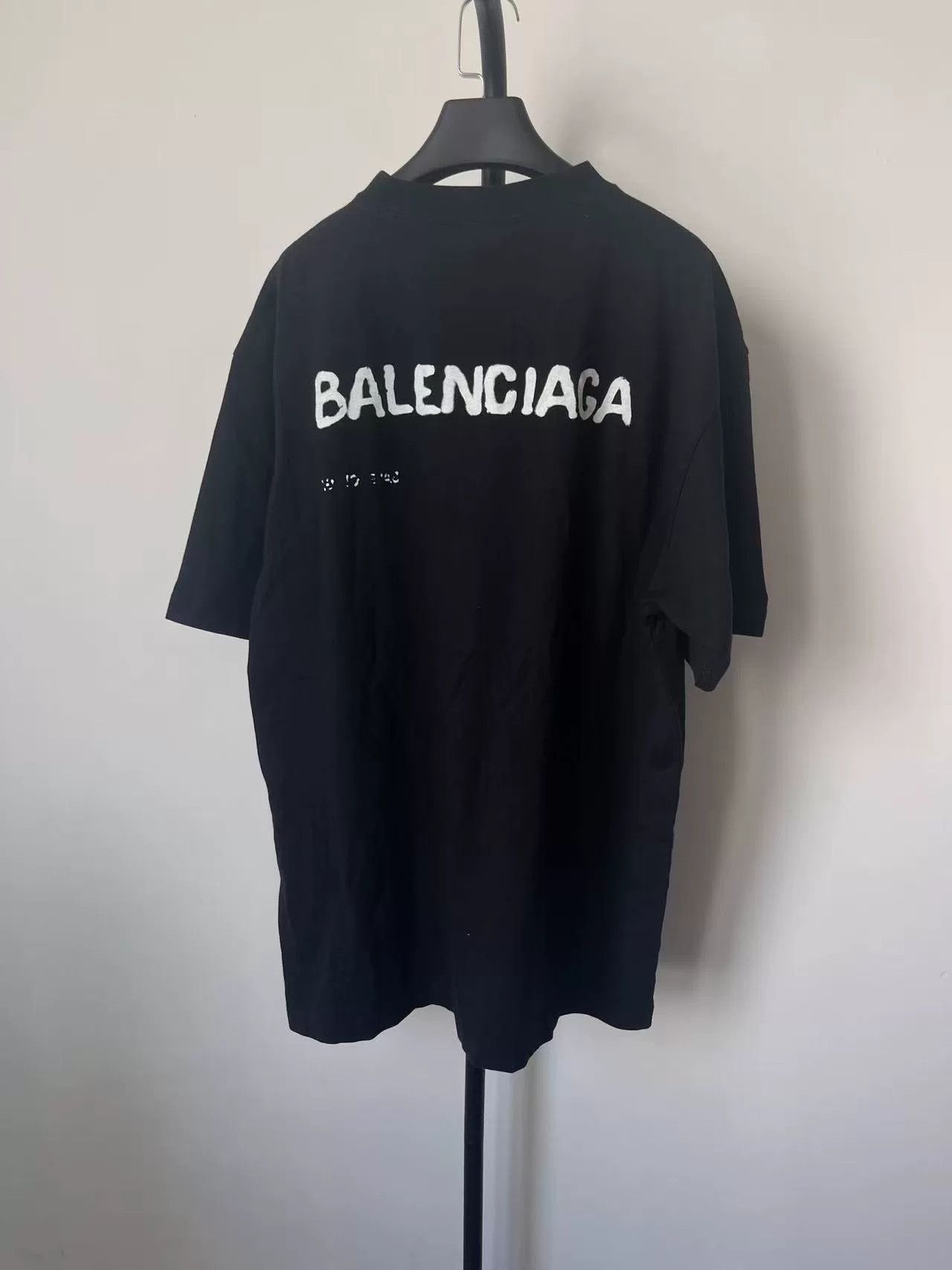 Balenciaga Balenciaga Logo Print Short Sleeve T-shirt Size M / US 6-8 / IT 42-44 - 2 Thumbnail