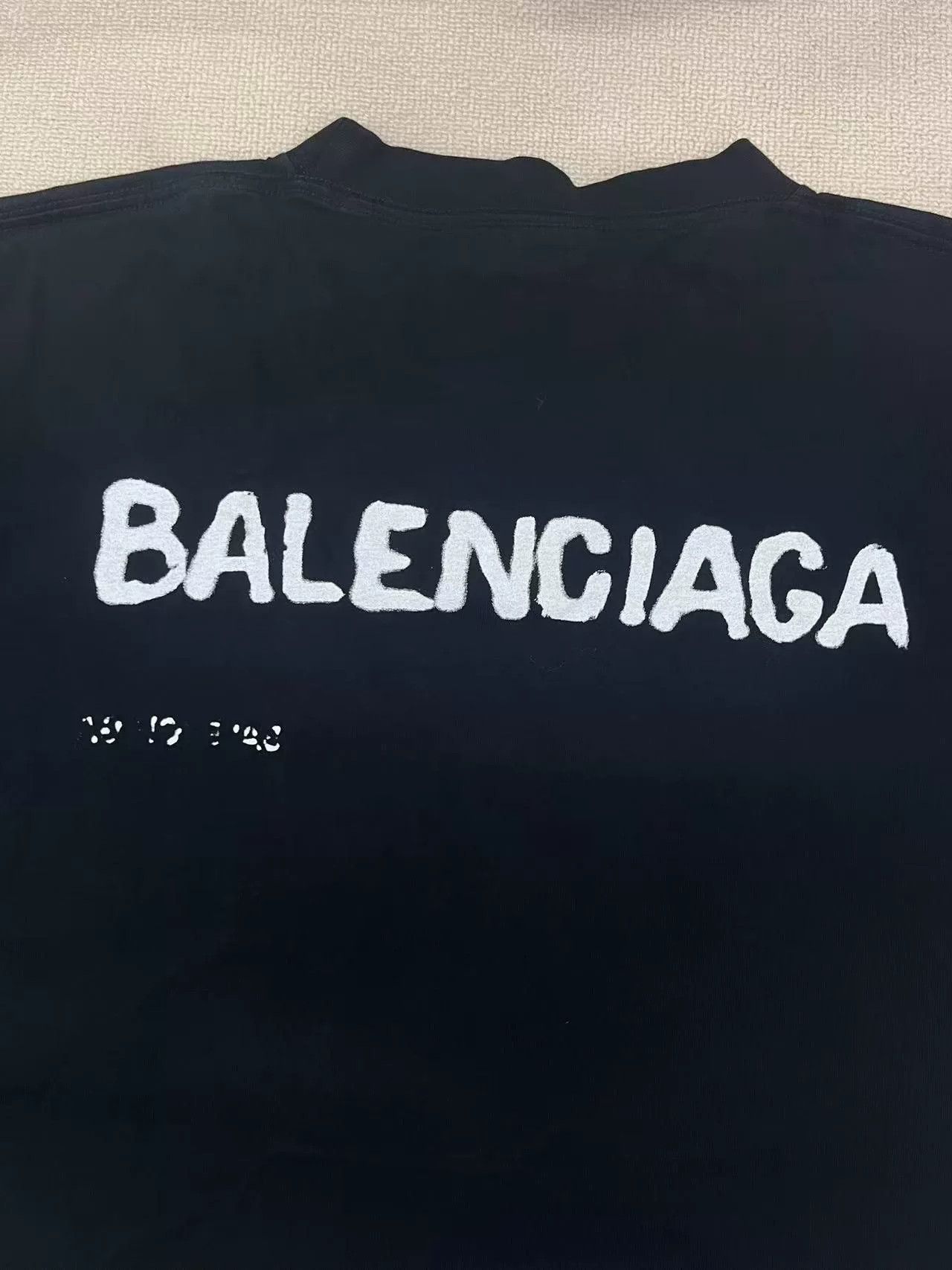 Balenciaga Balenciaga Logo Print Short Sleeve T-shirt Size M / US 6-8 / IT 42-44 - 3 Thumbnail