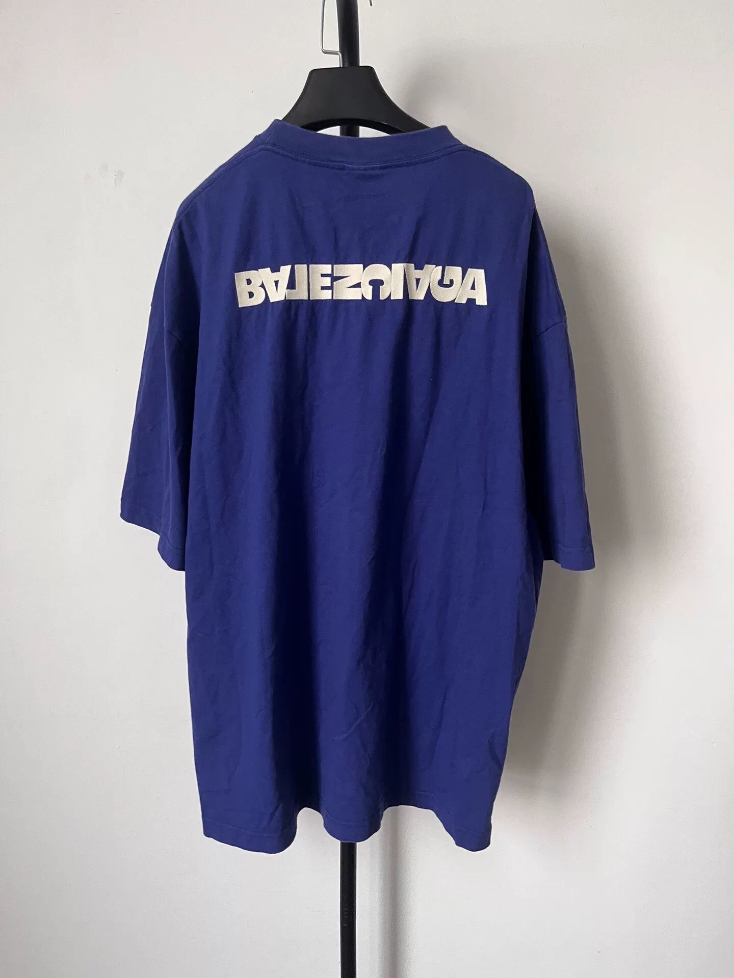 Balenciaga Balenciaga Logo Short-Sleeve T-Shirt Size US XXL / EU 58 / 5 - 2 Thumbnail