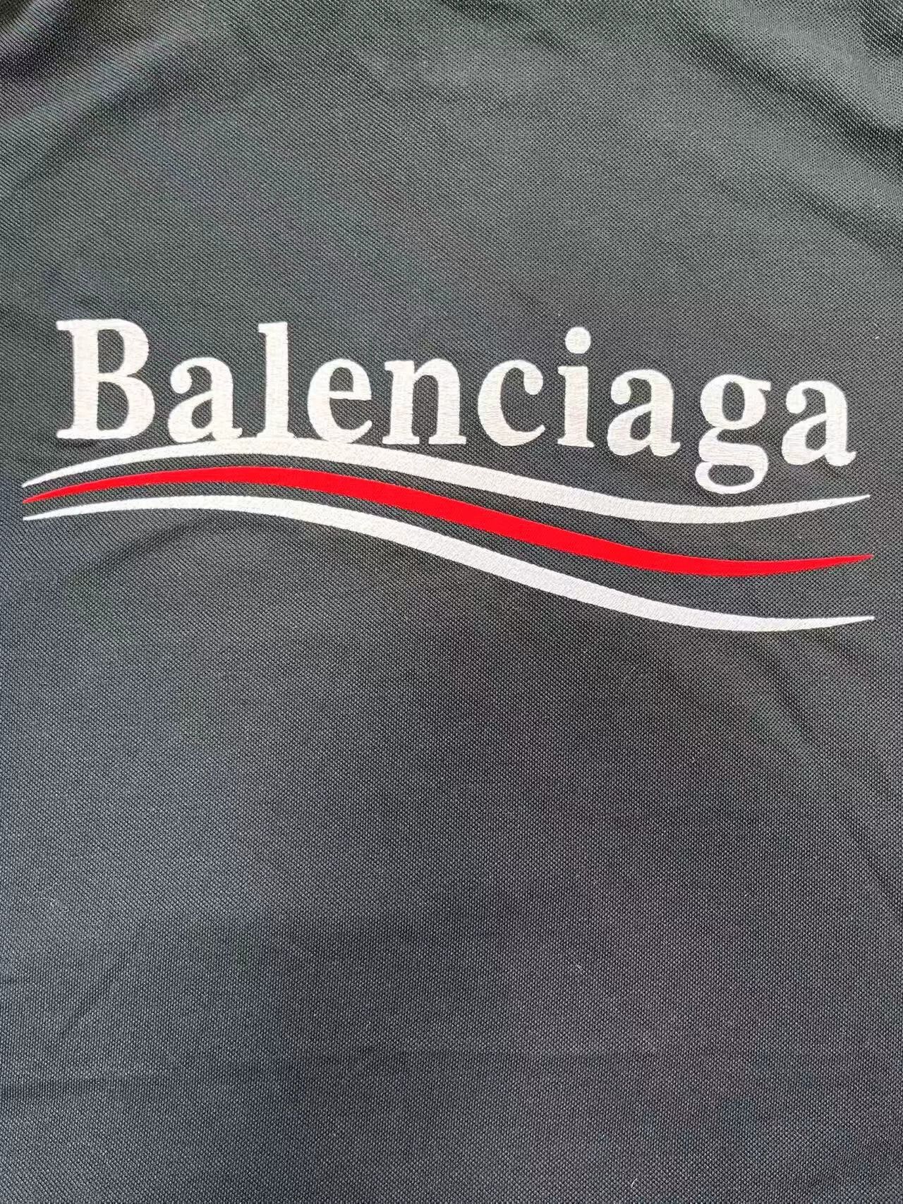 Balenciaga Balenciaga Men's Logo Button Short Sleeve Polo Size US M / EU 48-50 / 2 - 4 Thumbnail