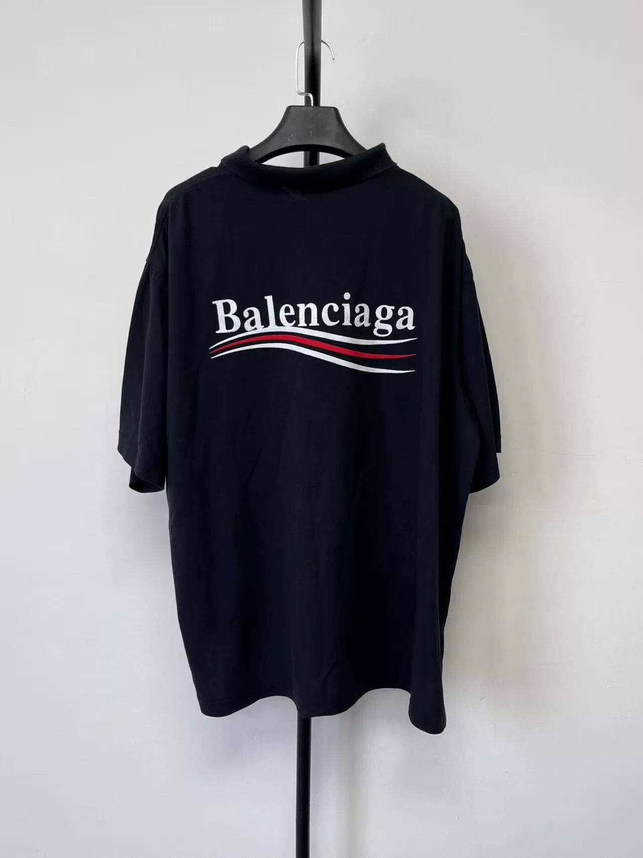 Balenciaga Balenciaga Men's Logo Button Short Sleeve Polo Size US M / EU 48-50 / 2 - 2 Thumbnail