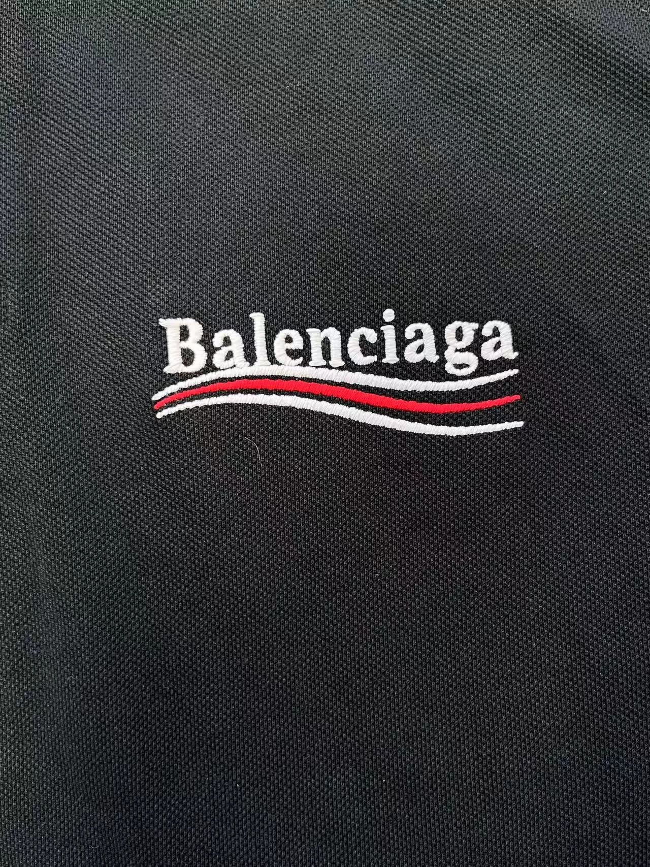 Balenciaga Balenciaga Men's Logo Button Short Sleeve Polo Size US M / EU 48-50 / 2 - 3 Thumbnail