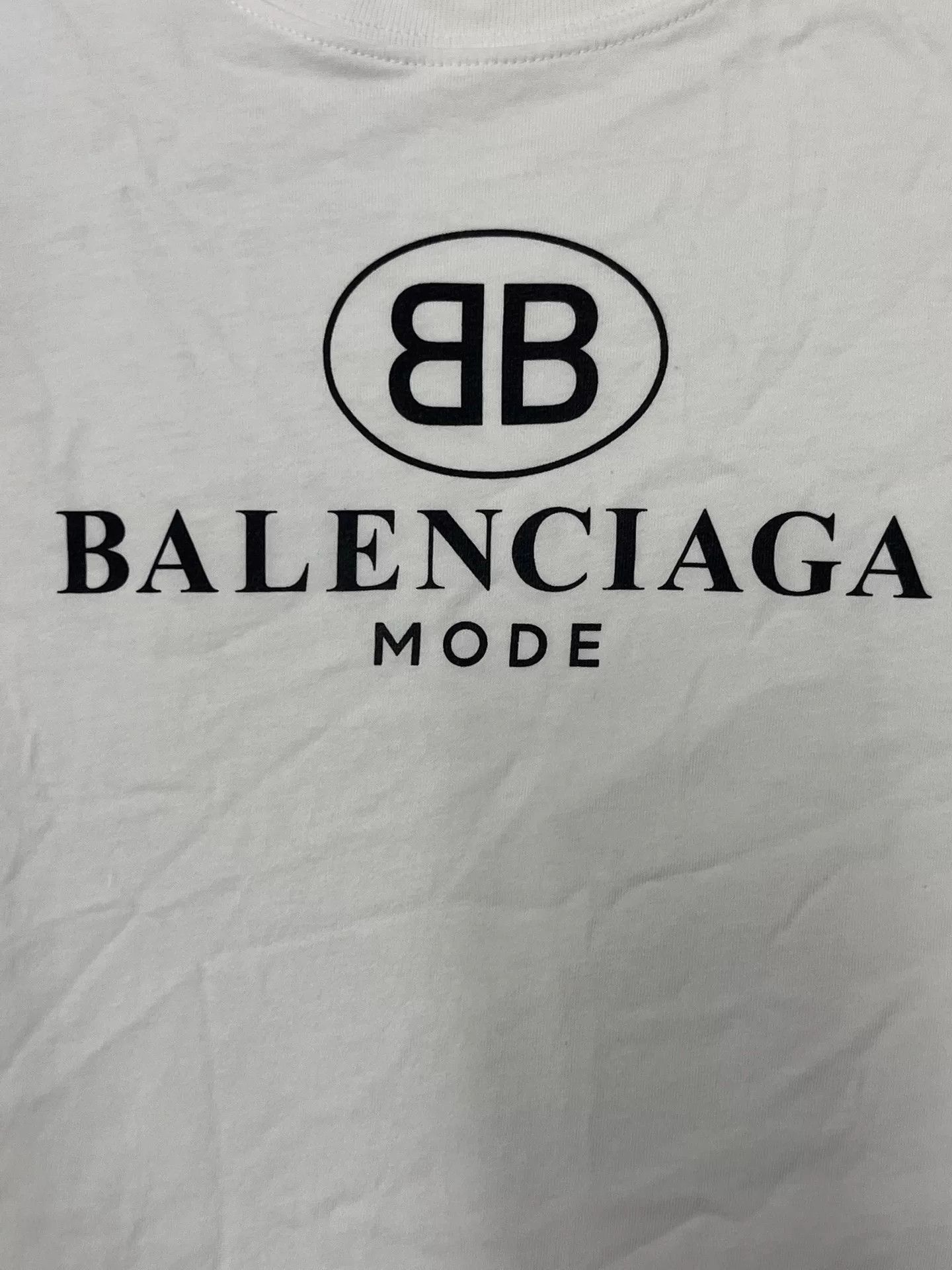 Balenciaga Balenciaga Logo Print Crewneck T-Shirt Size US S / EU 44-46 / 1 - 3 Thumbnail