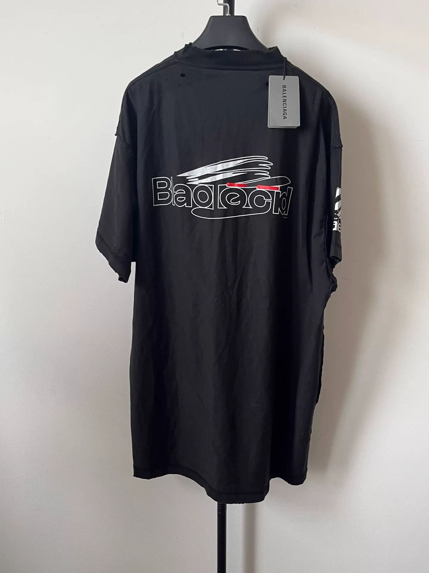 Balenciaga Balenciaga Logo Print Crewneck Short-Sleeve T-Shirt Size US M / EU 48-50 / 2 - 2 Thumbnail