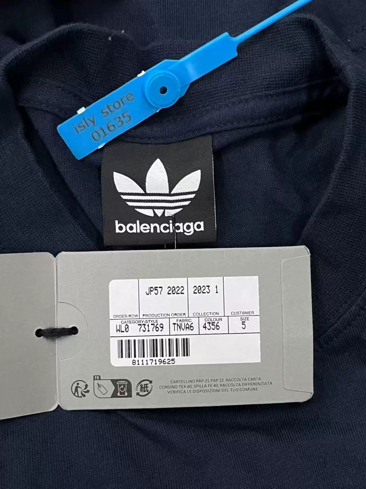 Balenciaga Balenciaga x adidas Logo Print T-Shirt Size US S / EU 44-46 / 1 - 4 Thumbnail