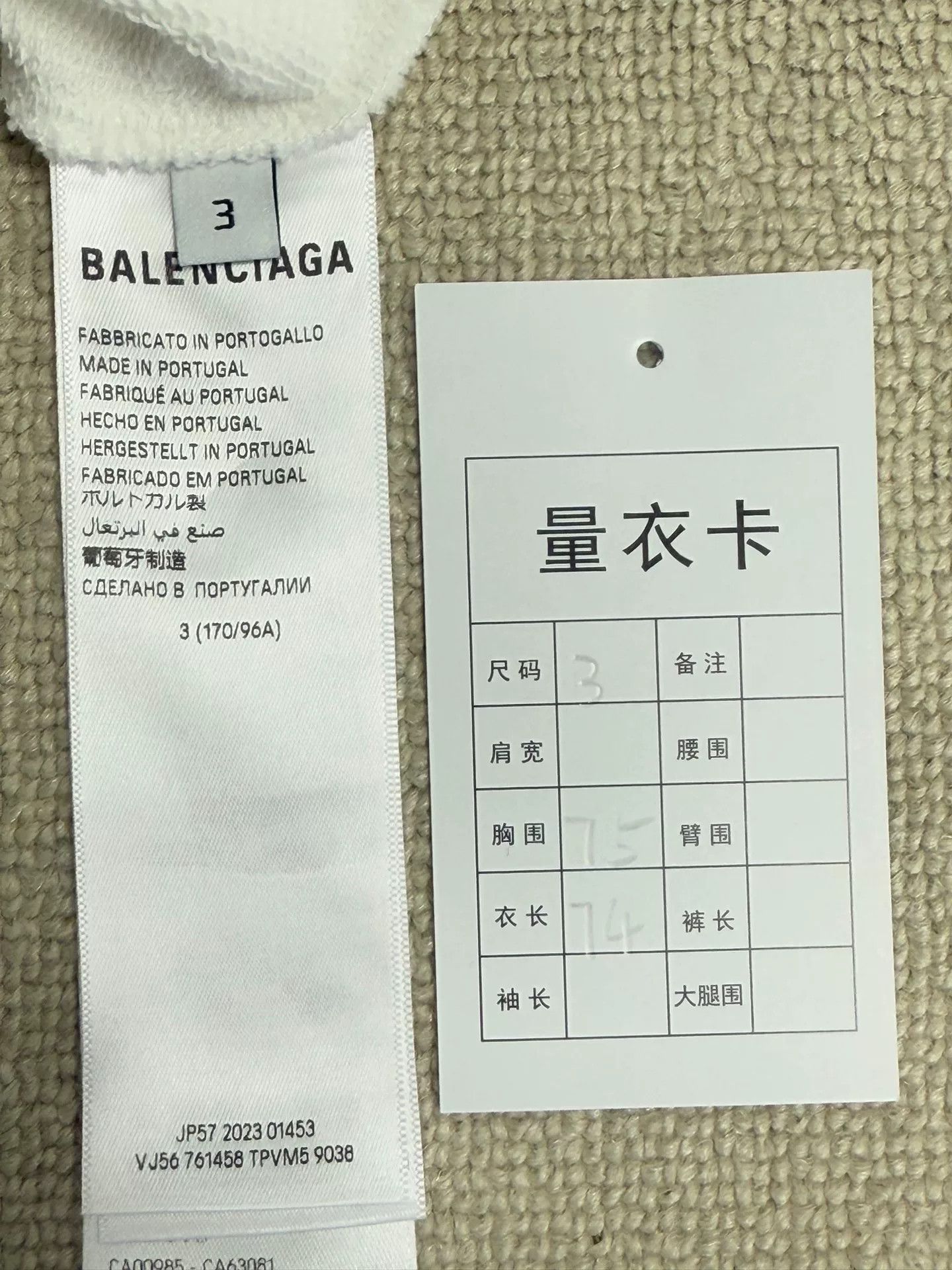 Balenciaga Balenciaga Printed Distressed Hooded Sweatshirt Size US L / EU 52-54 / 3 - 4 Thumbnail