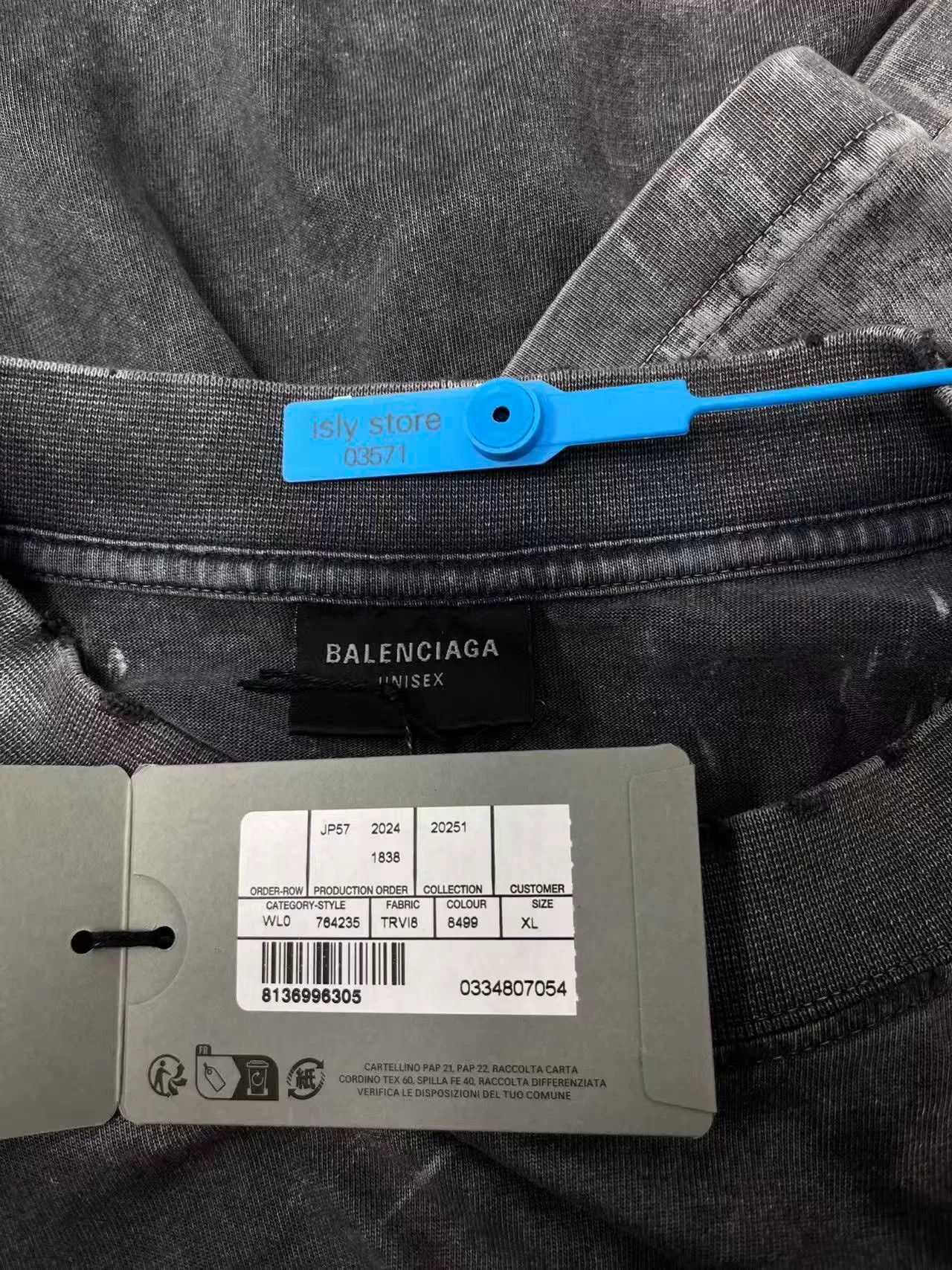 Balenciaga Balenciaga Logo Embroidered Crewneck T-Shirt Men's Size US S / EU 44-46 / 1 - 7 Thumbnail