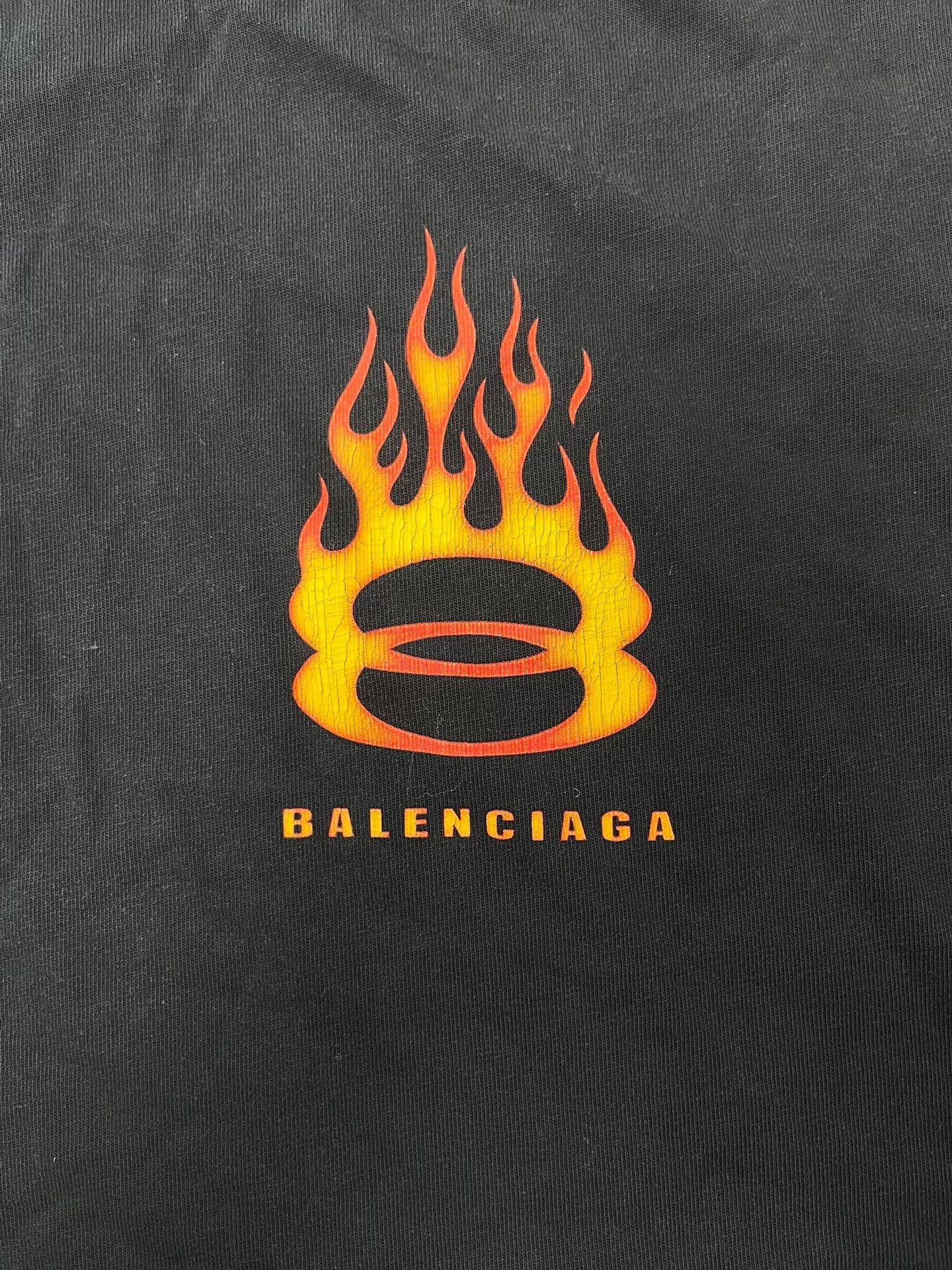 Balenciaga Balenciaga Double Ring Flame Short Sleeve Size US L / EU 52-54 / 3 - 3 Thumbnail