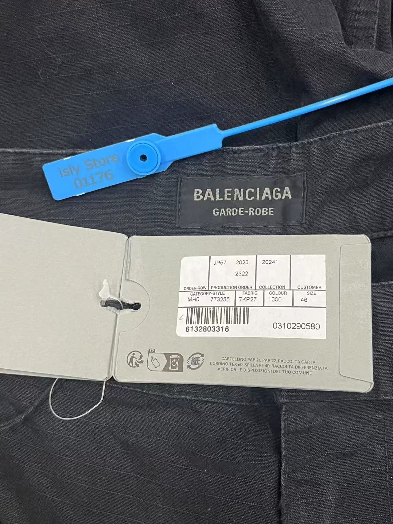 Balenciaga Balenciaga Men's Solid Multi-Pocket Loose Jeans Size US 30 / EU 46 - 4 Thumbnail