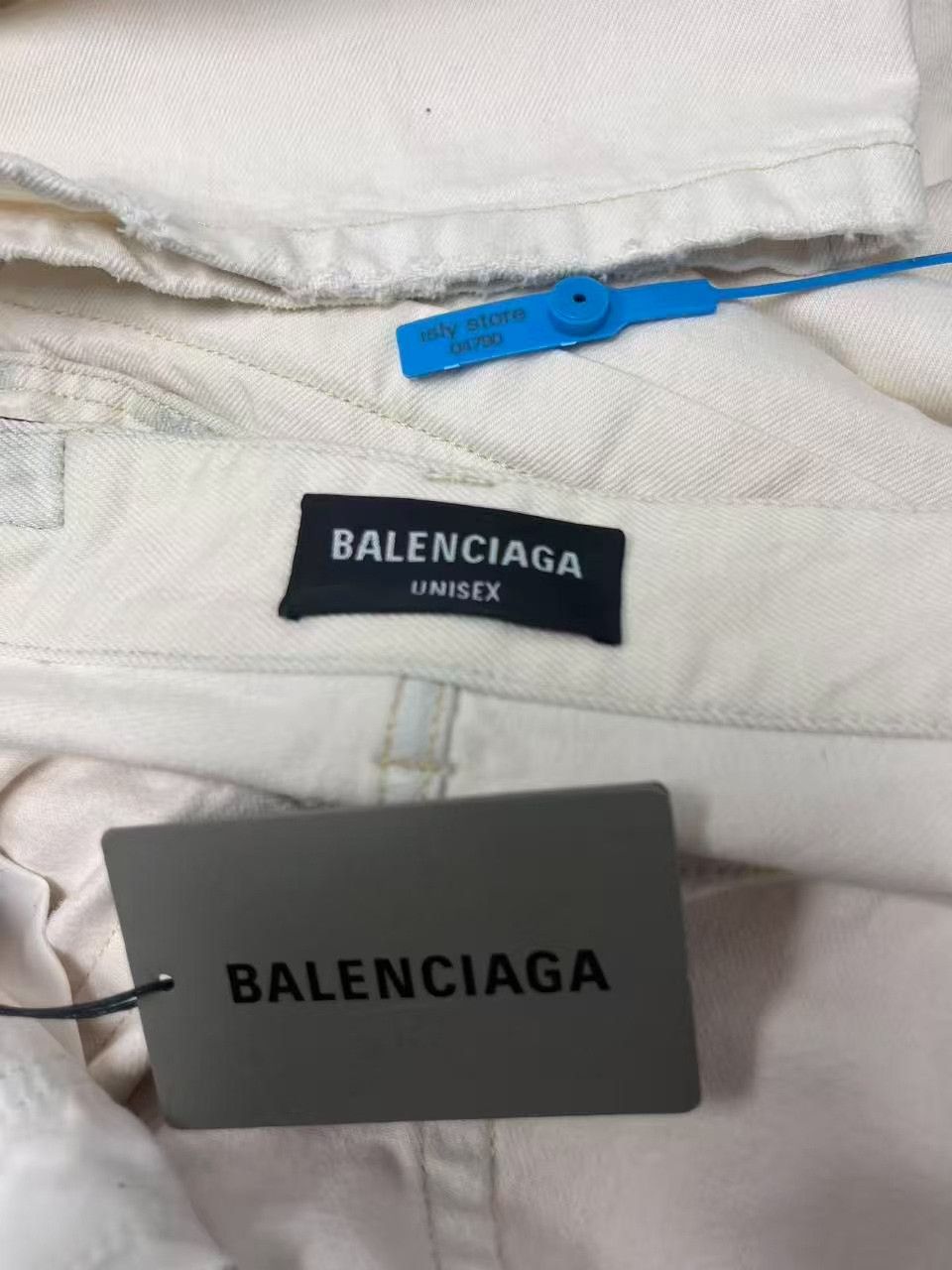Balenciaga Balenciaga Men's Solid Multi-Pocket Wide-Leg Jeans Size US 30 / EU 46 - 4 Thumbnail