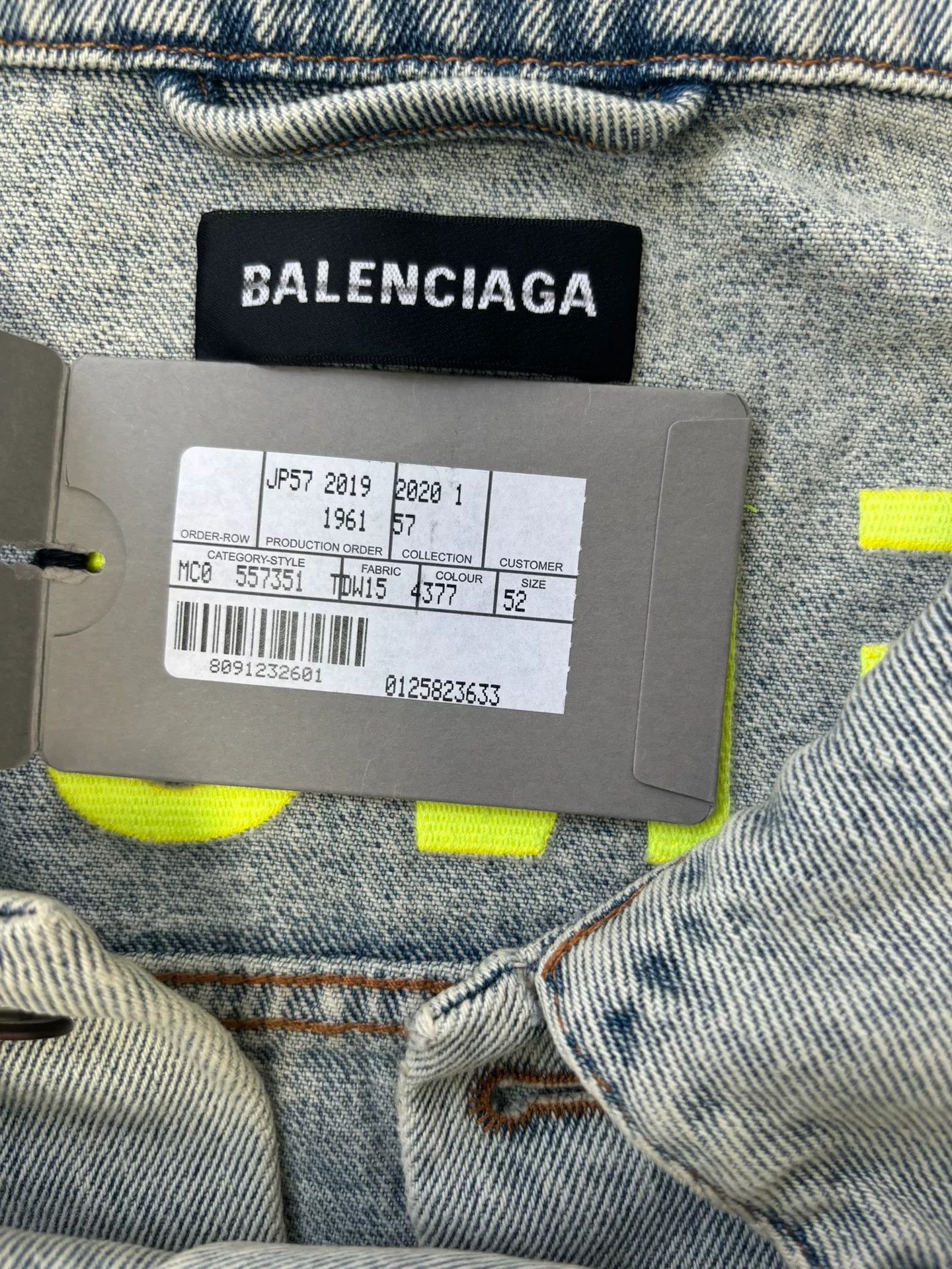 Balenciaga Balenciaga Embroidered Logo Single-Breasted Jacket Size US L / EU 52-54 / 3 - 4 Thumbnail