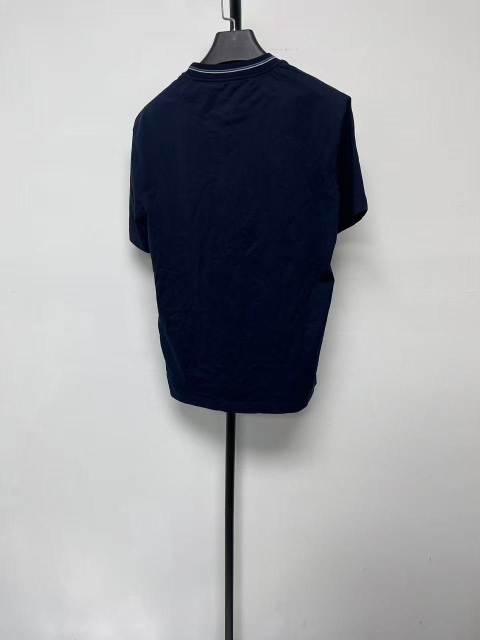 Prada Prada Men's Solid Cotton Embroidered Logo T-Shirt Size US S / EU 44-46 / 1 - 2 Thumbnail
