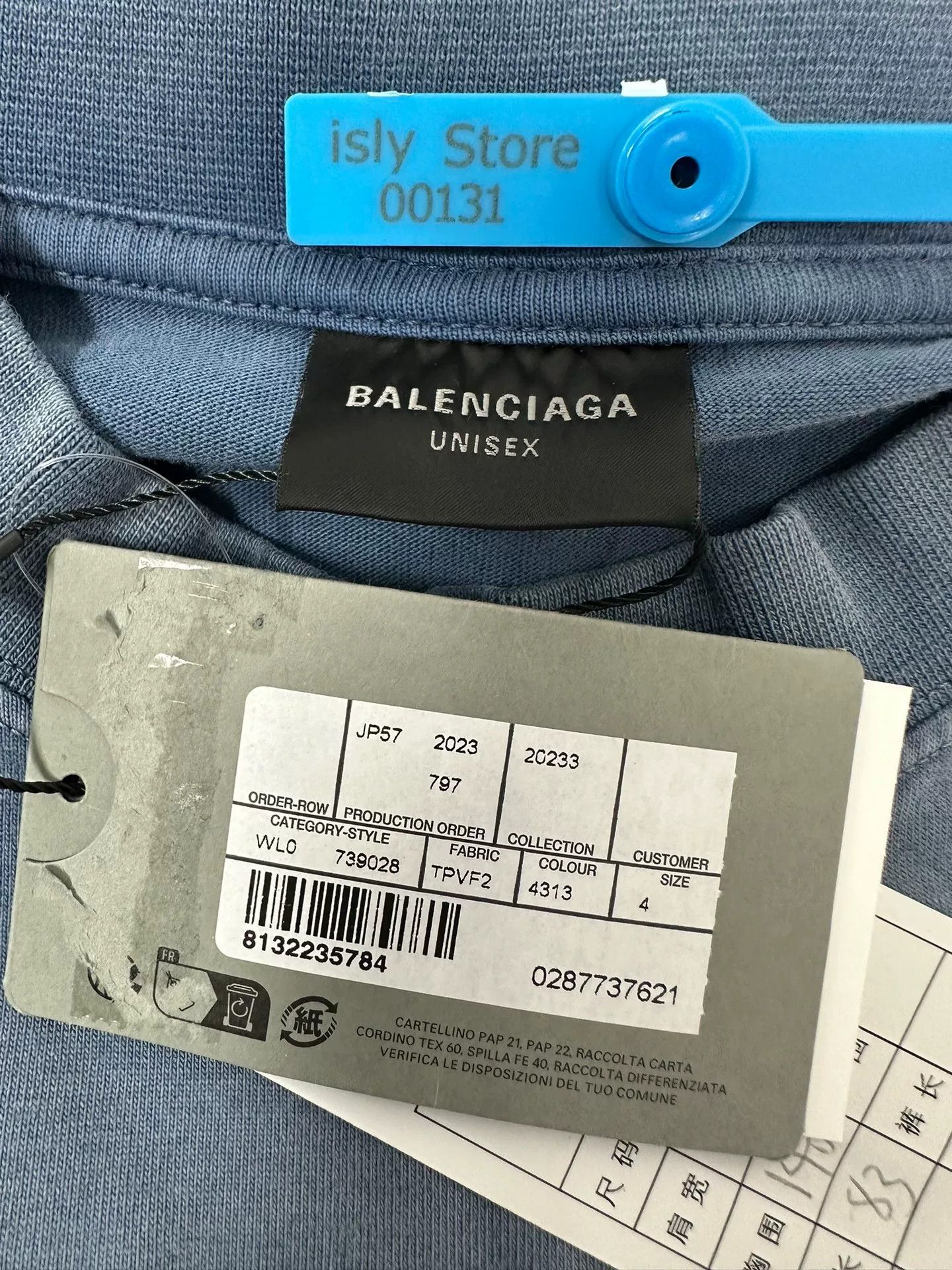 Balenciaga Balenciaga Phantom Overlapping Logo T-Shirt Size US XL / EU 56 / 4 - 4 Thumbnail