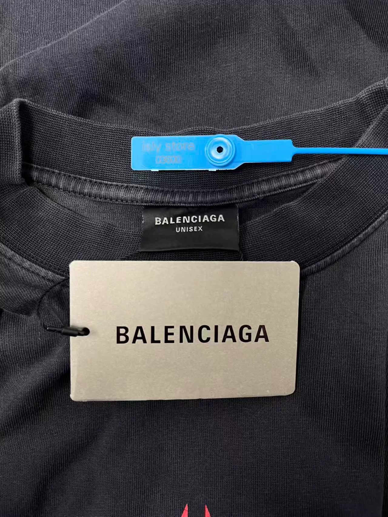 Balenciaga Balenciaga Men's Logo Print Short Sleeve T-Shirt Size US XXS / EU 40 - 4 Thumbnail