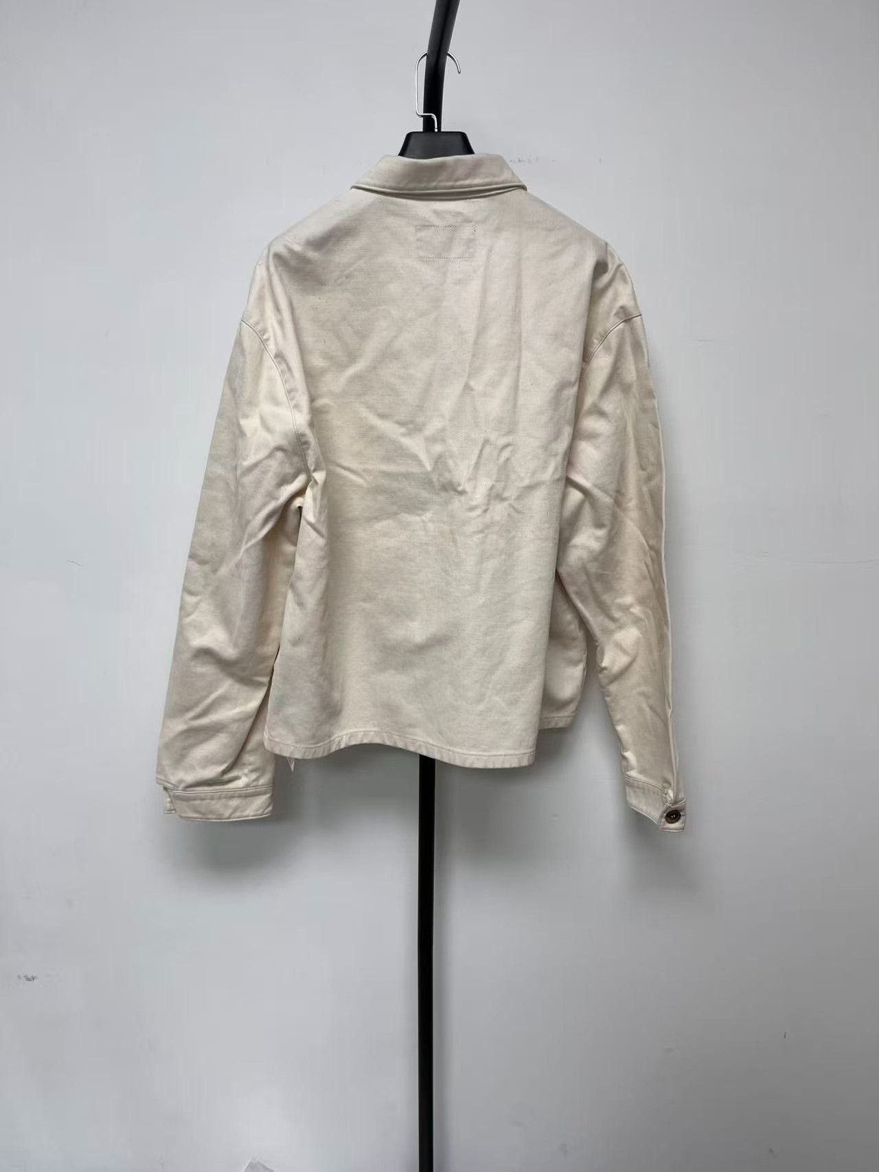 Prada PRADA Men's White Lapel Zipper Jacket Size US XL / EU 56 / 4 - 2 Thumbnail
