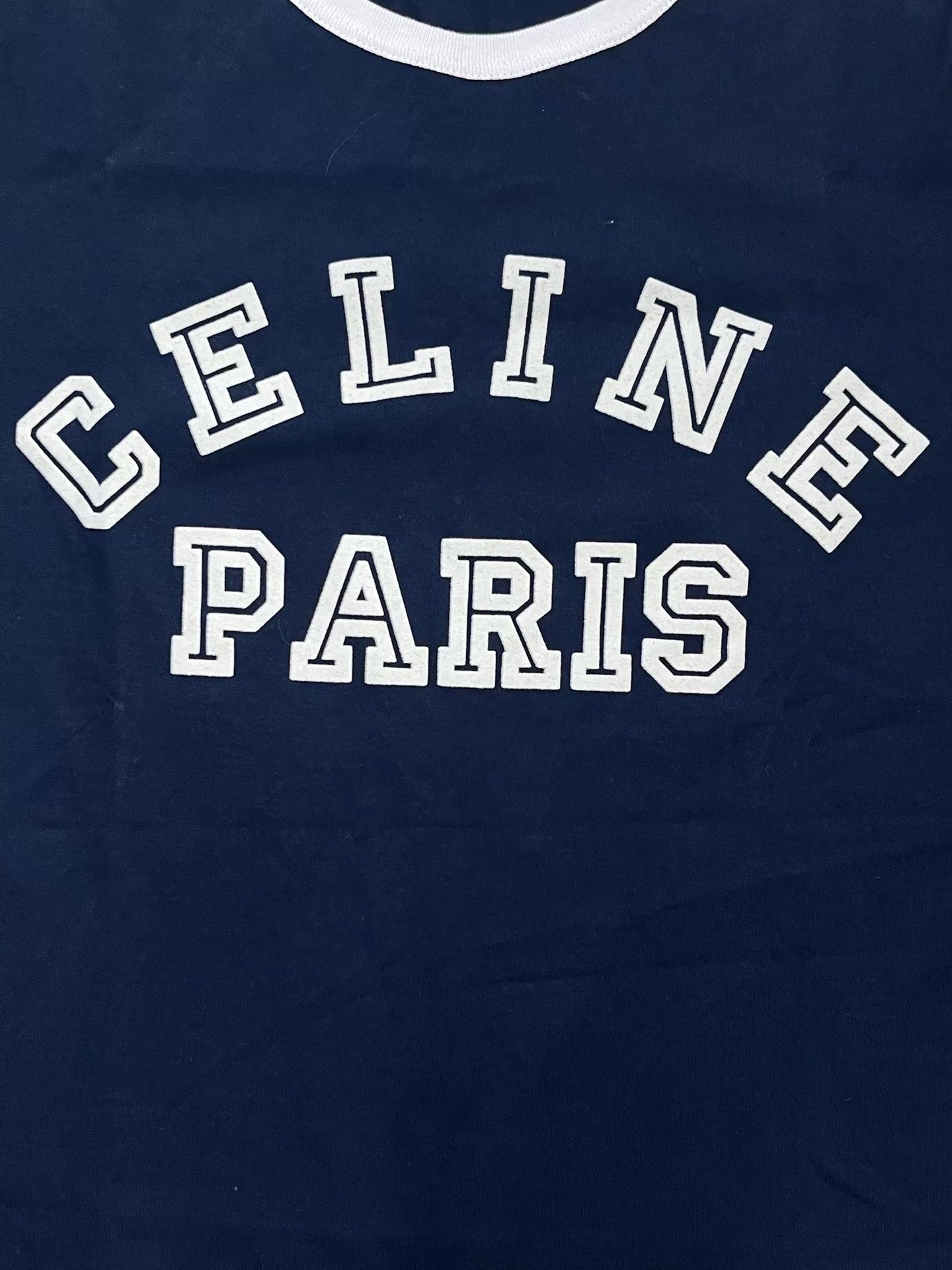 Celine Celine Women's Logo Print Round Neck T-Shirt Size S / US 4 / IT 40 - 3 Thumbnail