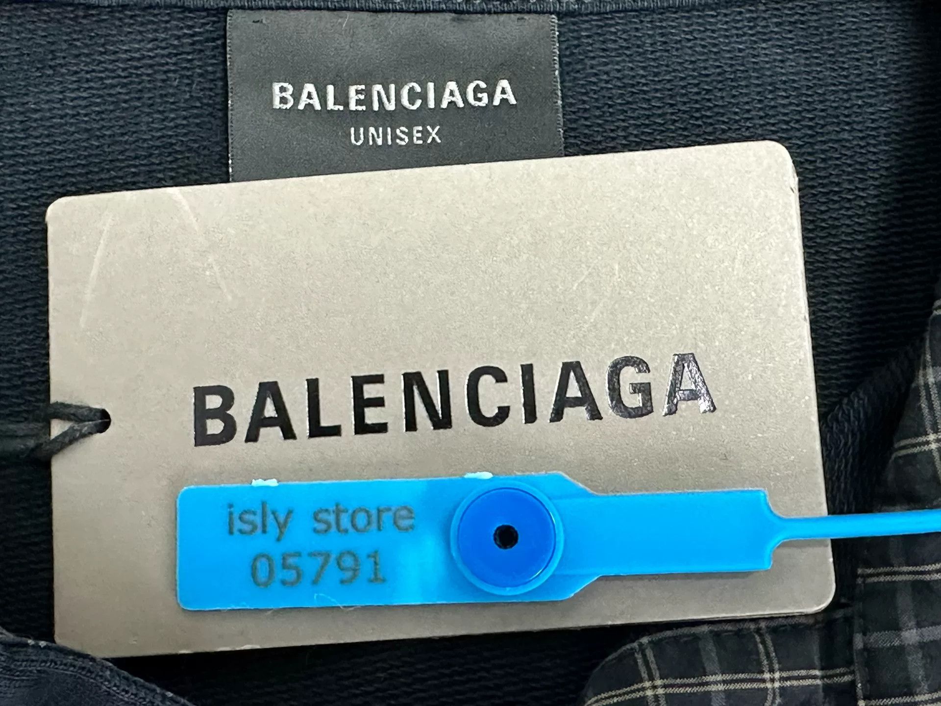 Balenciaga Balenciaga Solid Plaid Collar Long Sleeve Polo Size US M / EU 48-50 / 2 - 4 Thumbnail