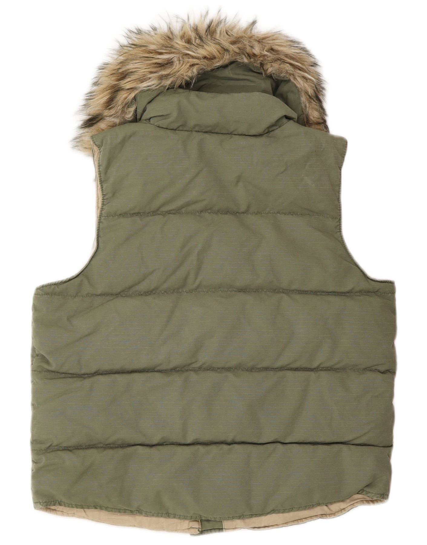Ralph Lauren Womens Padded Gilet UK 10 Small Green Cotton Size S / US 4 / IT 40 - 2 Thumbnail