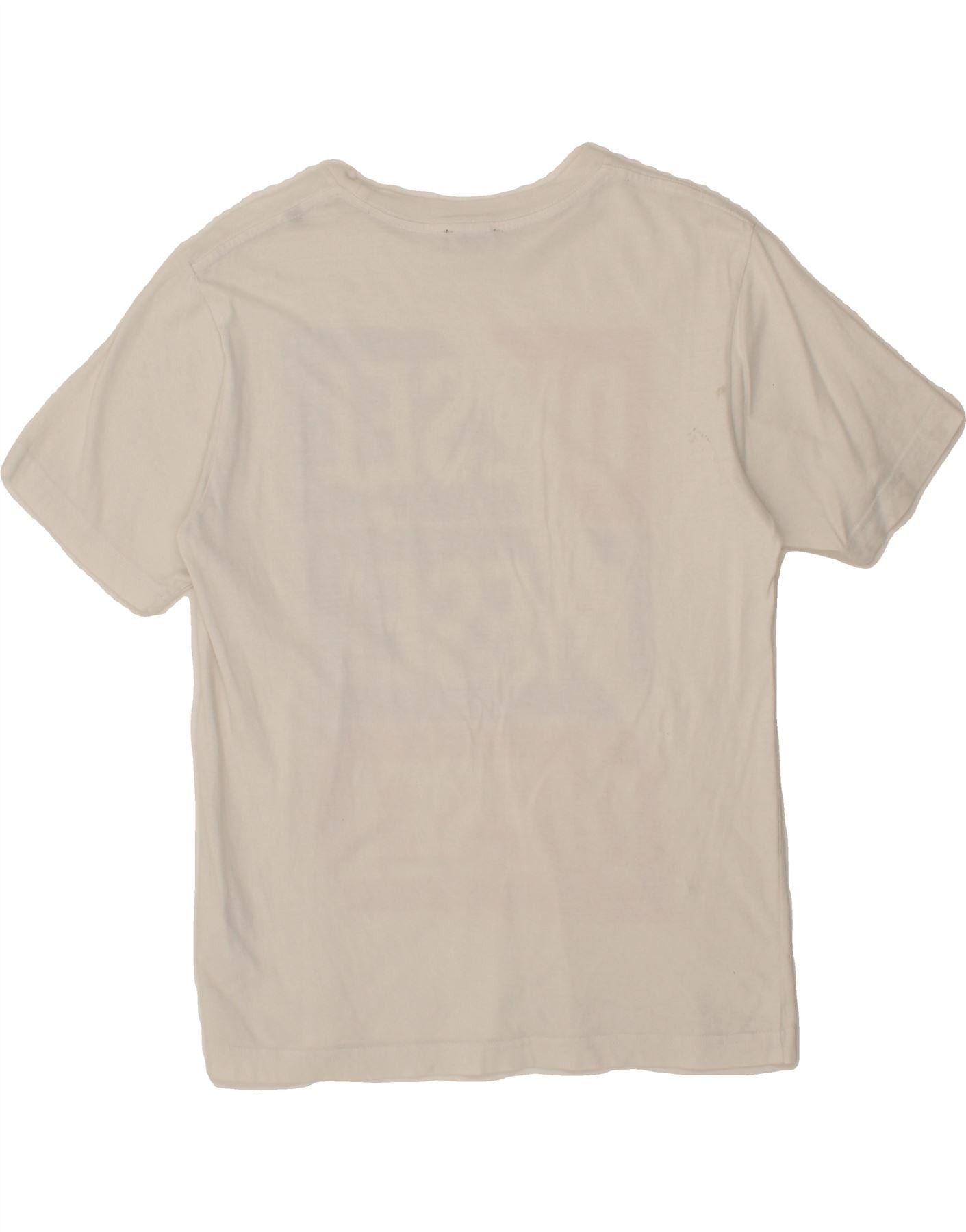 Diesel Boys Graphic T-Shirt Top 11-12 Years White Cotton Size M / US 6-8 / IT 42-44 - 2 Thumbnail
