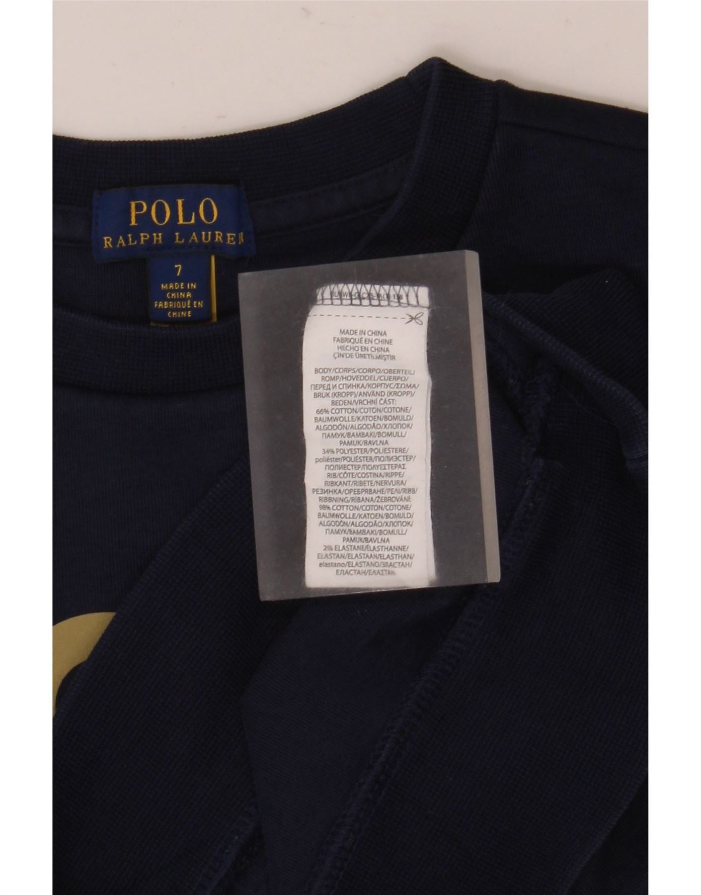 Polo Ralph Lauren Boys Graphic Sweatshirt Jumper 6-7 Years Navy Blue Cotton Size XS / US 0-2 / IT 36-38 - 3 Thumbnail