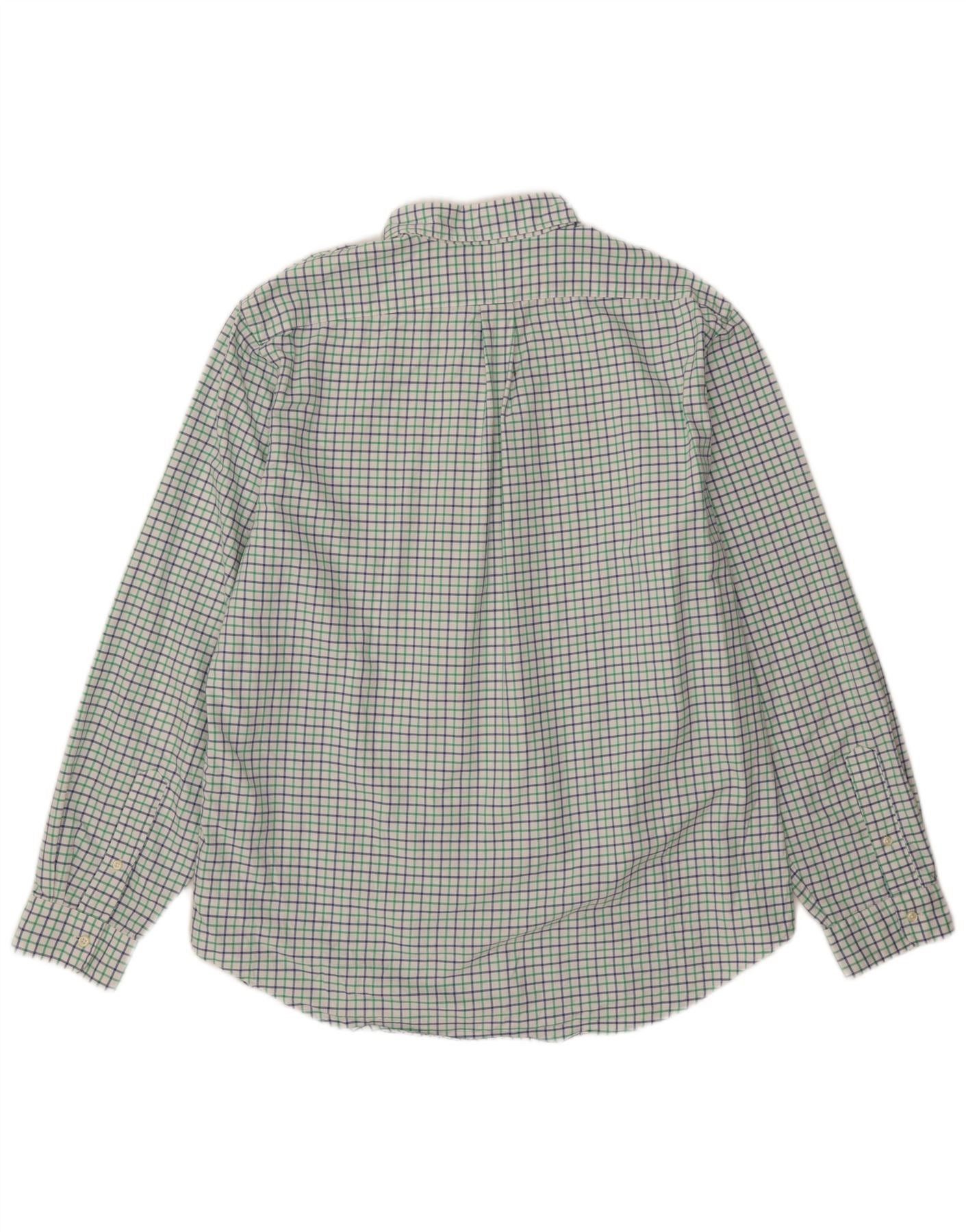 Polo Ralph Lauren Mens Custom Fit Shirt 2XL White Check Cotton Size US XXL / EU 58 / 5 - 2 Thumbnail