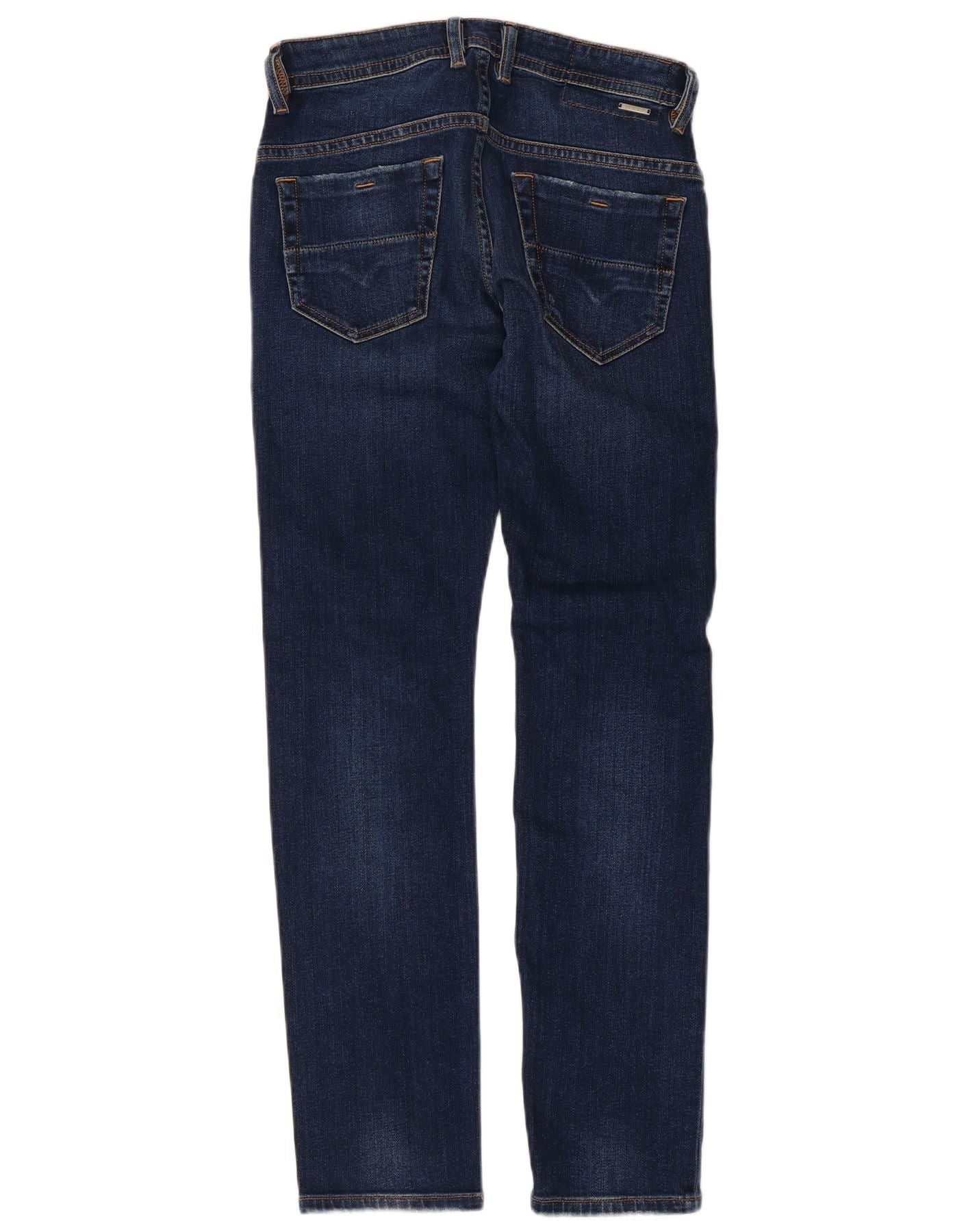 Diesel Womens Thommer Distressed Slim Skinny Jeans W28 L30 Blue Cot Size 24" / US 00 / IT 34 - 2 Thumbnail