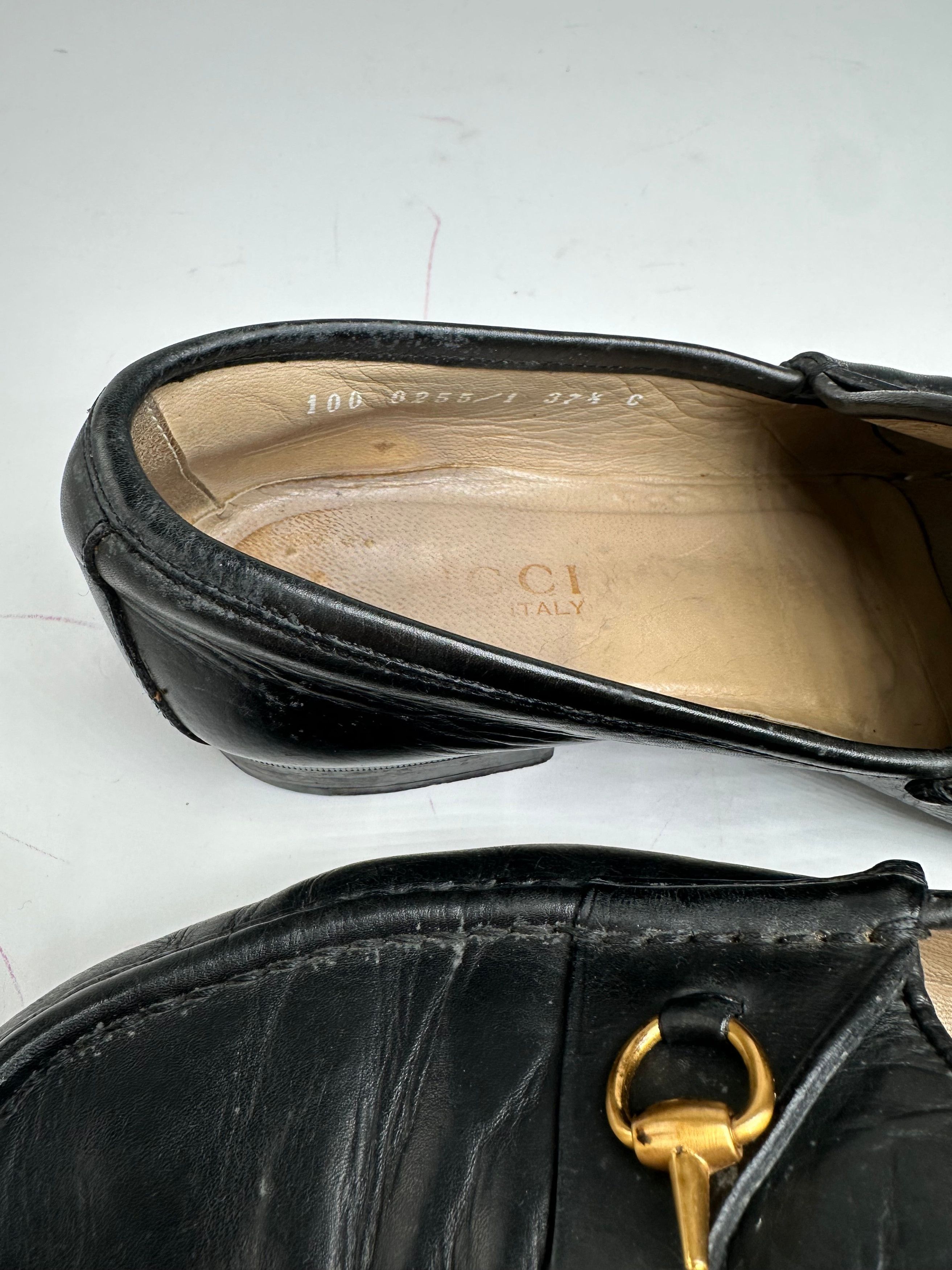 Gucci Vintage Leather Horsebit Loafer 37,5 Size US 6.5 / IT 36.5 - 2 Thumbnail